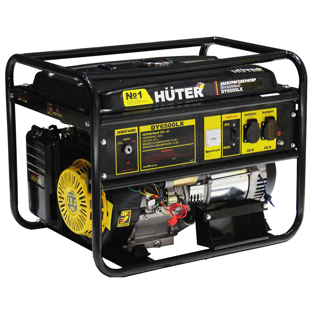 Изображение товара Генератор бензиновый Huter DY6500LXA, 5.5 кВт
