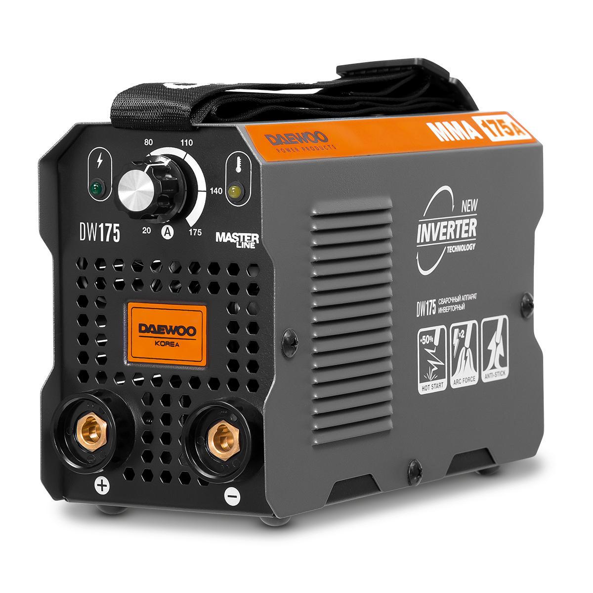 Изображение товара Сварочный аппарат инверторный Daewoo DW 175, 175 А, до 3 мм