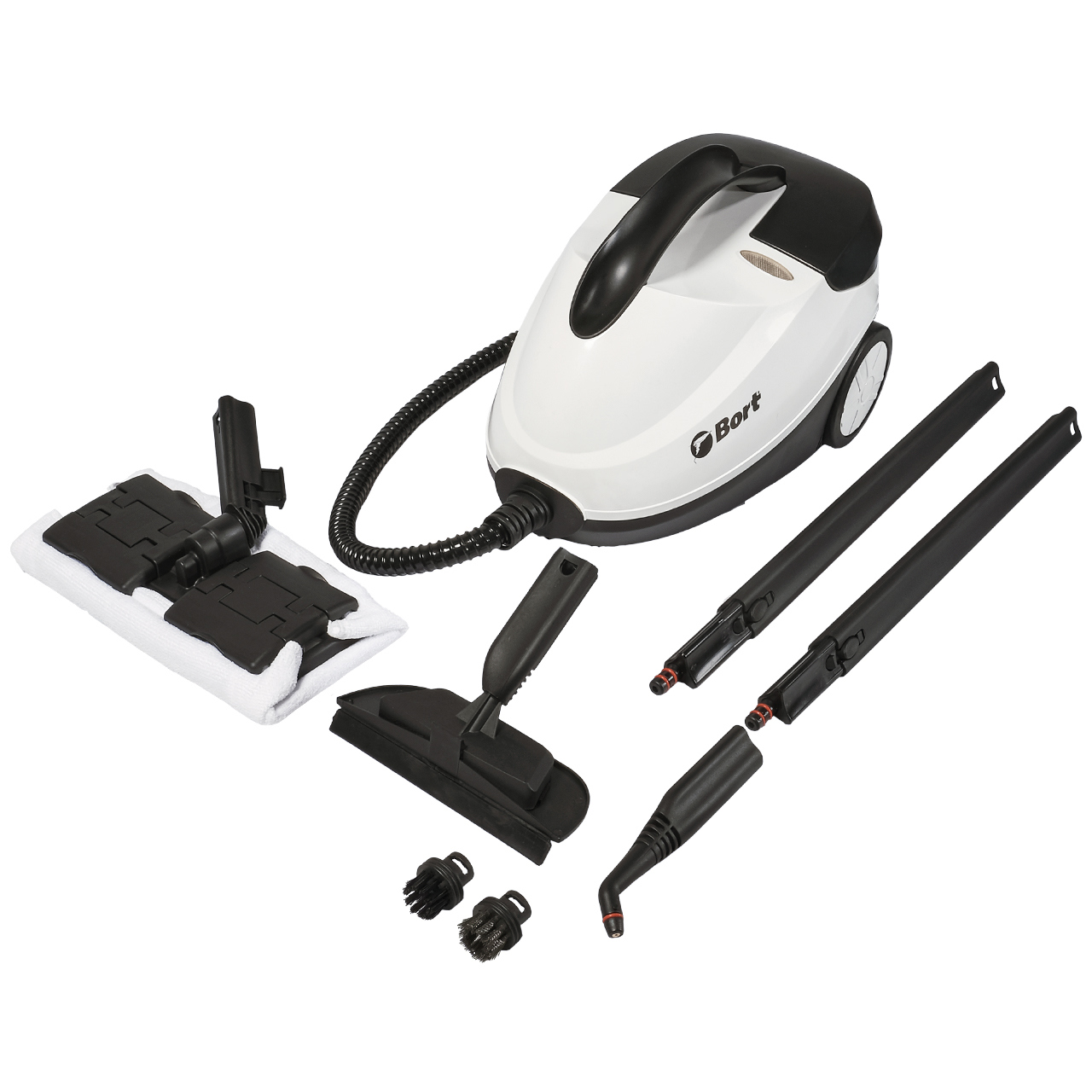 Изображение товара Пароочиститель BORT BDR-2300-R 2100 Вт 4 бар для дома и автомобиля