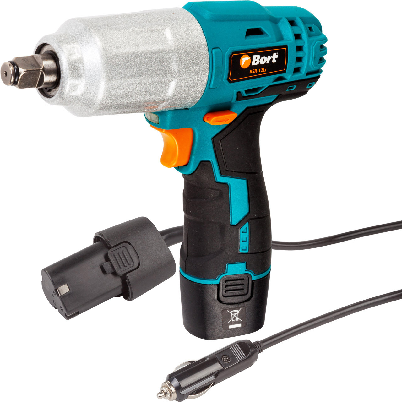 Изображение товара Аккумуляторный гайковерт Bort BSR-12Li 12 В с ударной функцией и светодиодной подсветкой