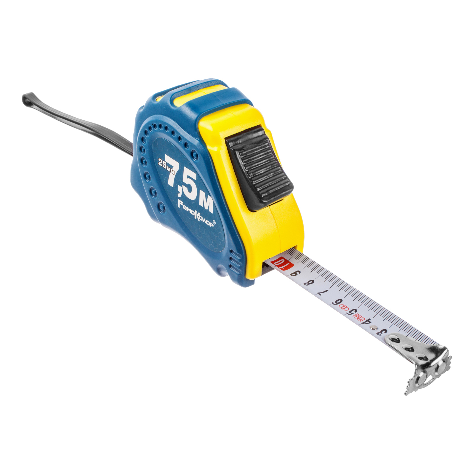 Изображение товара Рулетка Ремоколор RemoCosmo магнитная с автостопом 7.5 м 25 мм