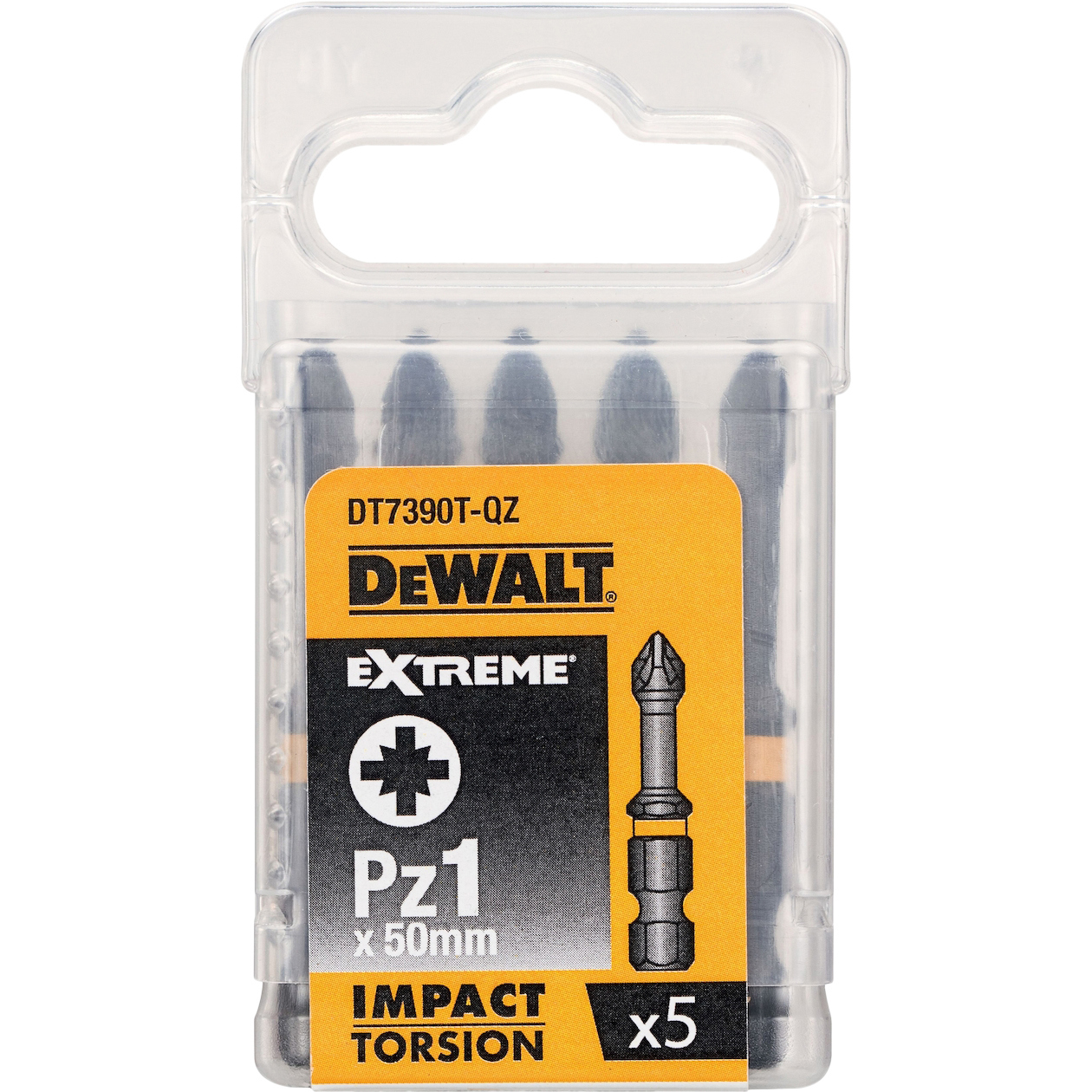 Изображение товара Бита DeWalt DT7390T-QZ PZ1 50 мм ударная Torsion 5 шт.