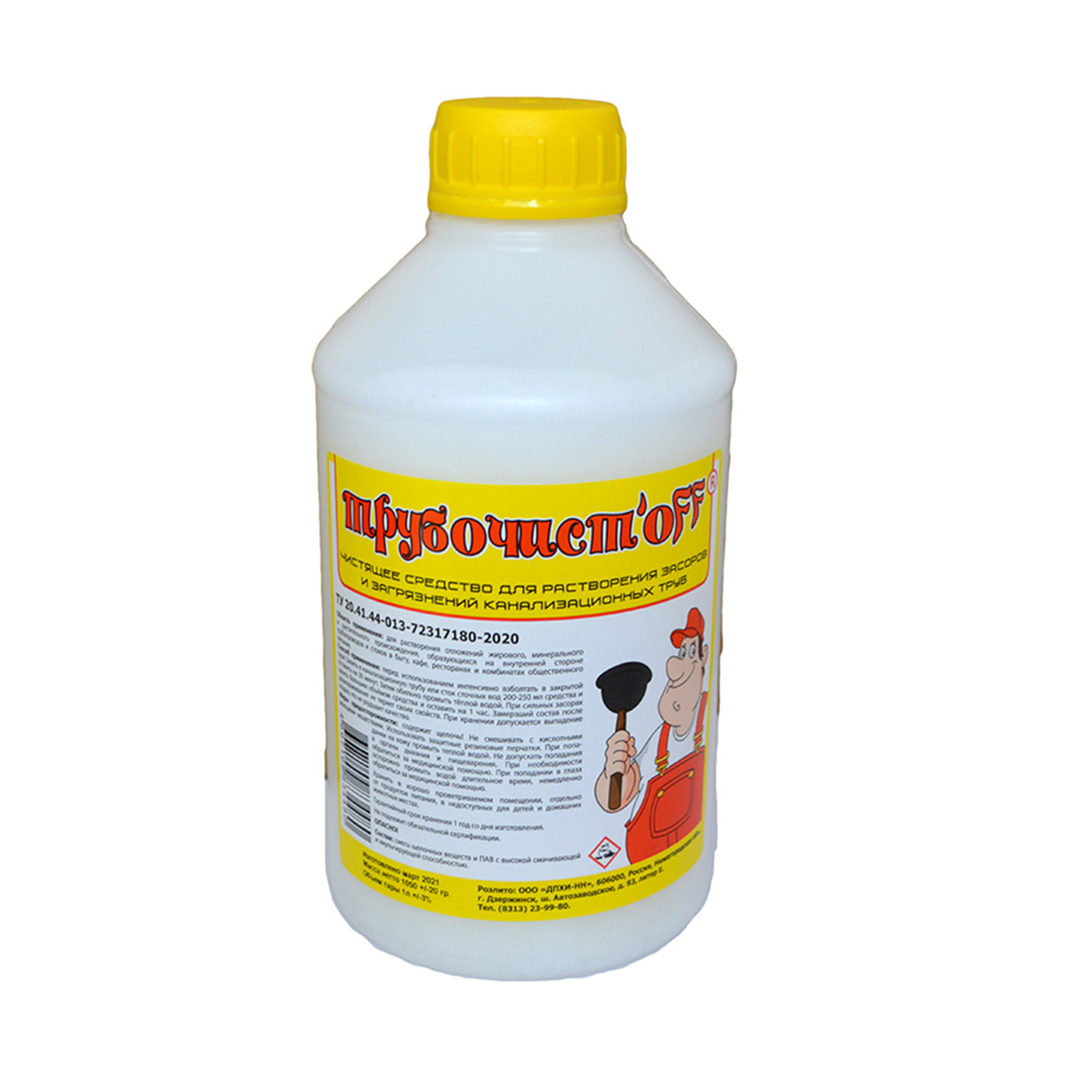 Изображение товара Средство для прочистки труб ТРУБОЧИСТ OFF 1 л