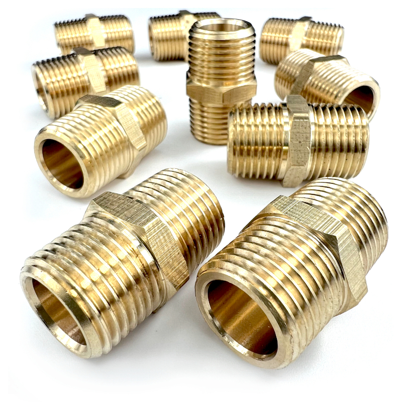 Изображение товара Ниппель Профитт 9276256, латунный пневмо 3/8" наружная, 10 шт.