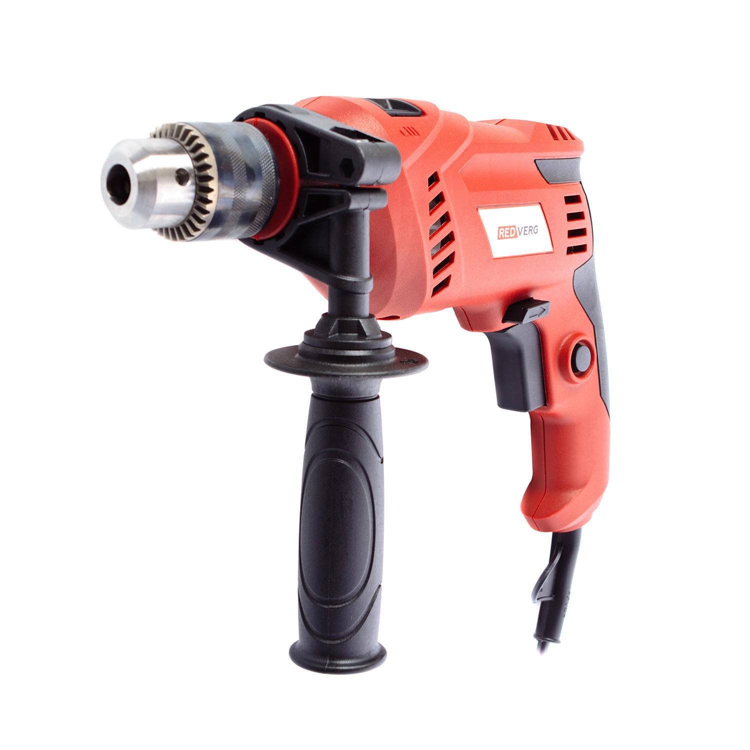 Изображение товара Дрель сетевая ударная RedVerg RD-ID700 700 Вт для сверления в бетоне дереве металле