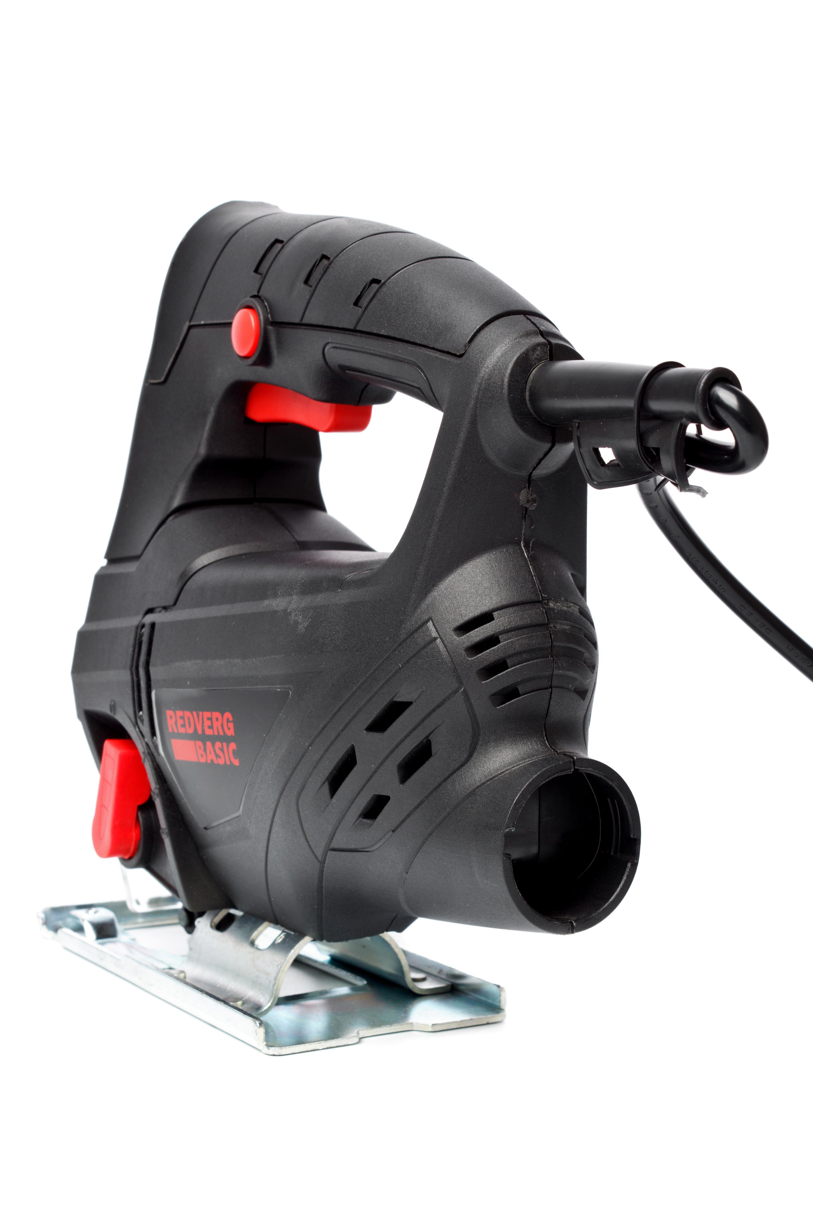 Изображение товара Электрический лобзик RedVerg JS600 600 Вт с маятниковым ходом для дома и ремонта