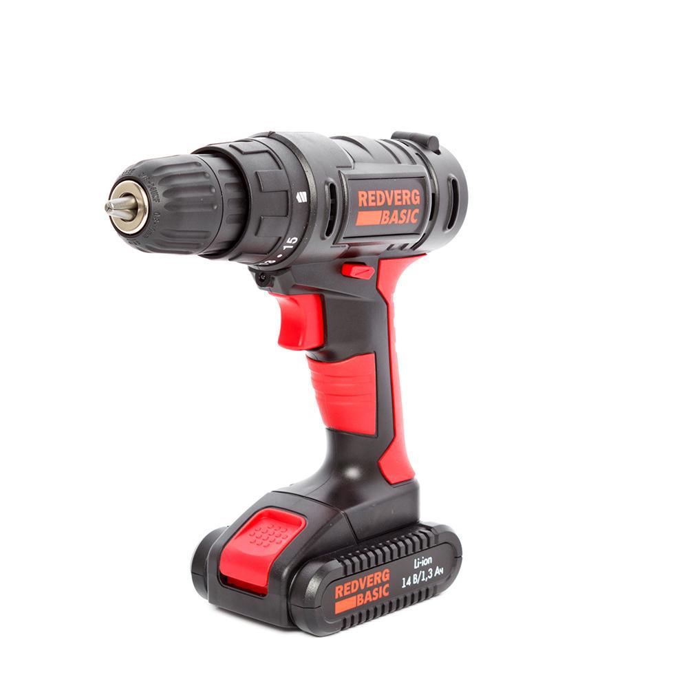 Изображение товара Дрель-шуруповёрт REDVERG SD14L/1 14.4В 1.3 Ah, 15 Н·м, светодиод Изображение товара Дрель-шуруповёрт REDVERG SD14L/1 14.4В 1.3 Ah, 15 Н·м, светодиод