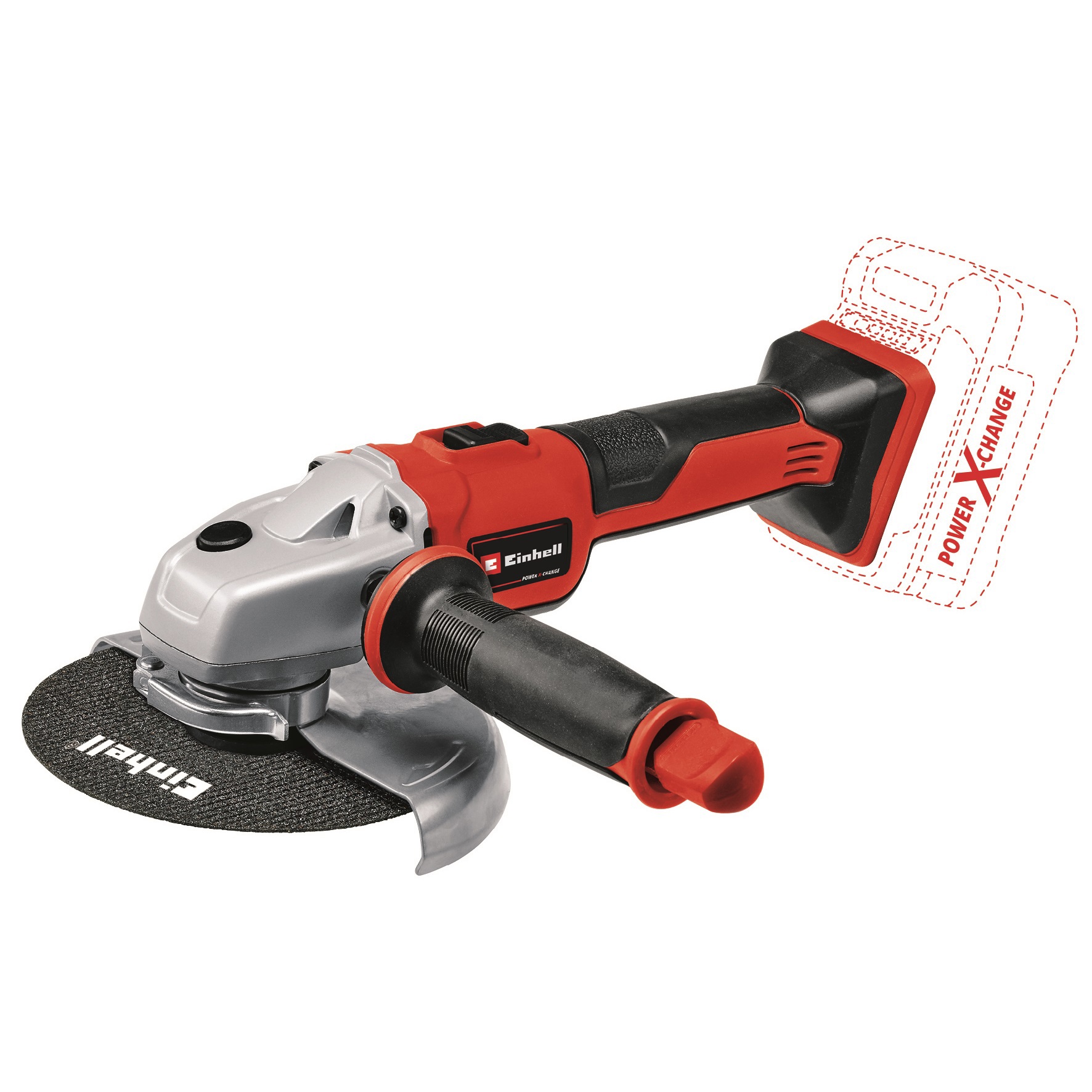 Изображение товара УШМ аккумуляторная бесщеточная Einhell PXC TE-AG 18/150 Li BL-Solo 4431144, 18 Li-Ion без Акб и Зу, 150 мм