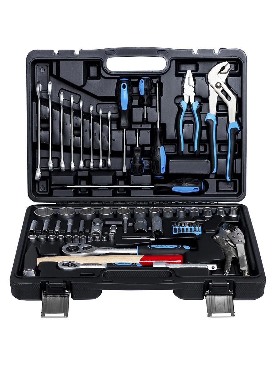 Изображение товара Набор инструментов МастерАлмаз 10501091 72 предмета с кейсом для дома и ремонта