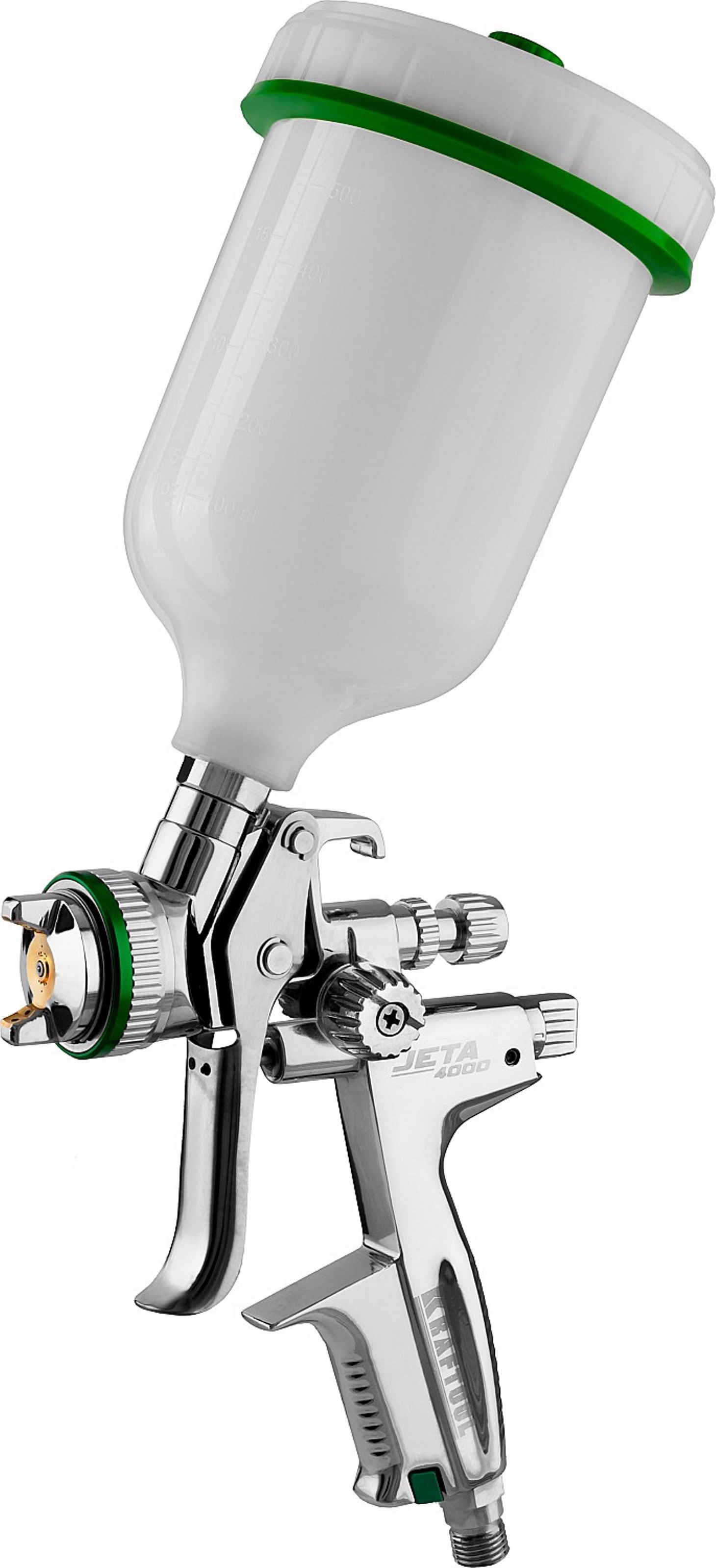 Изображение товара Краскопульт пневматический Kraftool Jeta 4000 HVLP 430 л/мин 0.6 л верхний бак