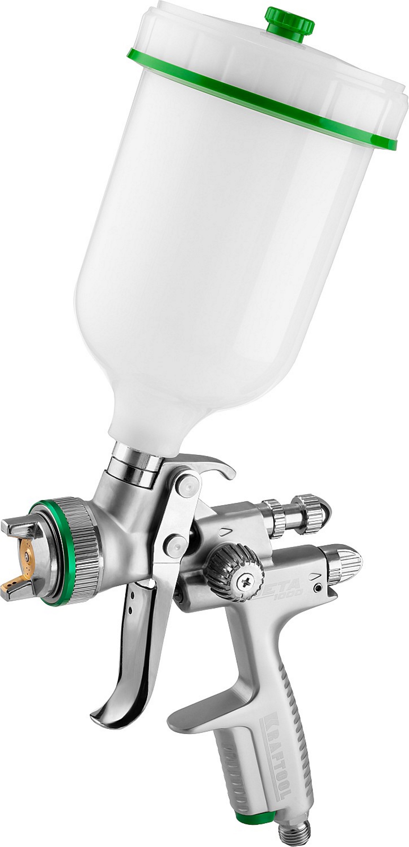 Изображение товара Краскопульт пневматический Kraftool Jeta 1000 HVLP верхний бак 370 л/мин 1.3 мм