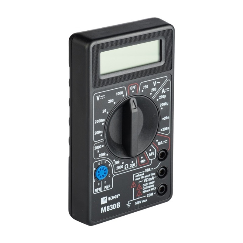 Изображение товара Цифровой мультиметр EKF Master M830B для измерения электрических параметров