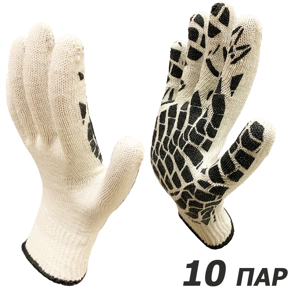 Изображение товара Перчатки хлопковые Master-Pro Драйв 4310-Dr-10, размер 10/XL, 10 шт