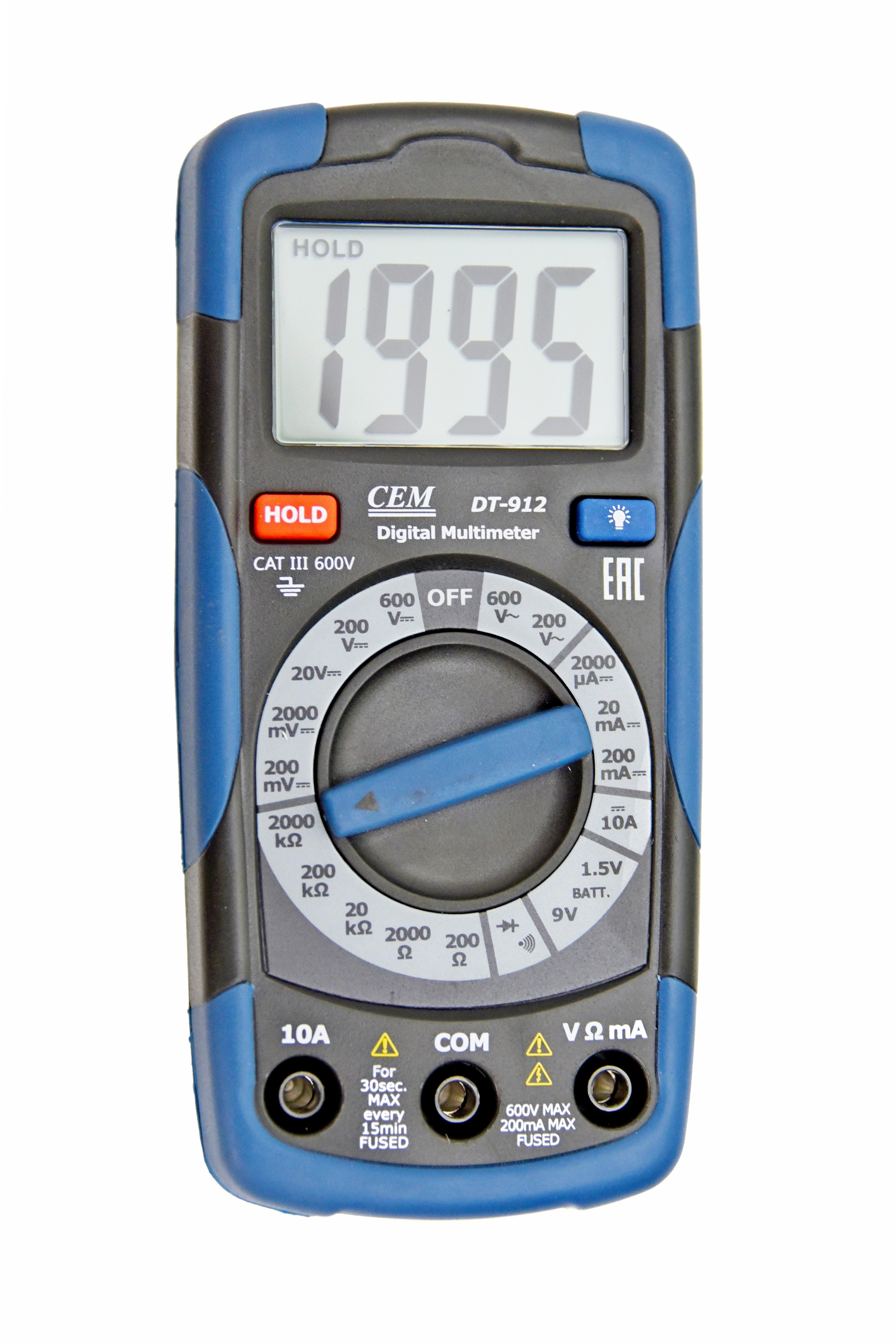 Изображение товара Цифровой мультиметр Cem DT-912 - профессиональный прибор для электронных измерений