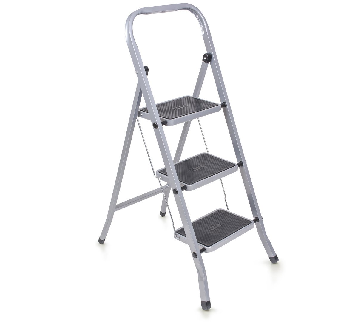 Изображение товара Стремянка стальная Dogrular Glass Plus 123303, 3 ступени, максимальная нагрузка 150 кг