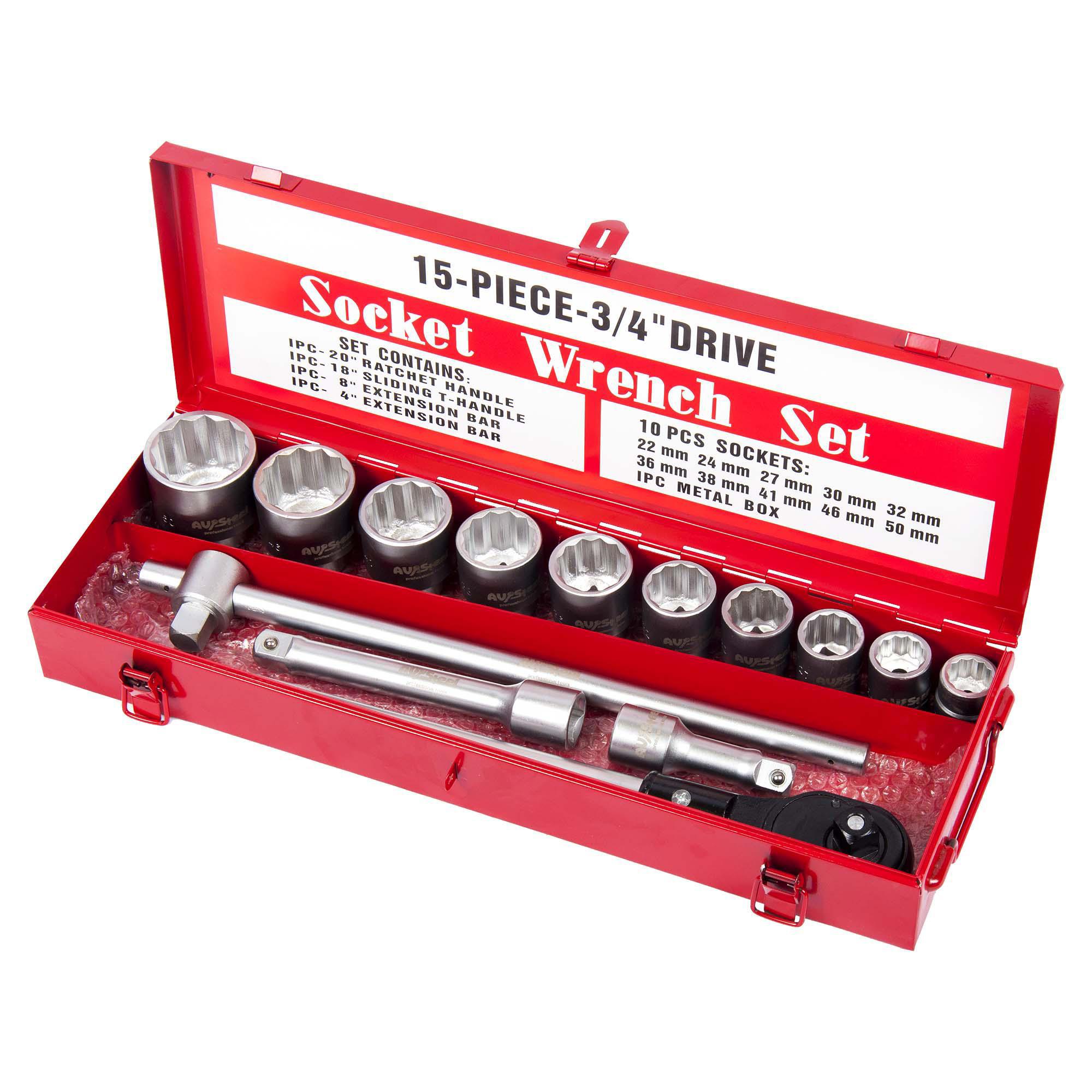 Изображение товара Набор инструментов Av Steel AV-531115, 15 предметов