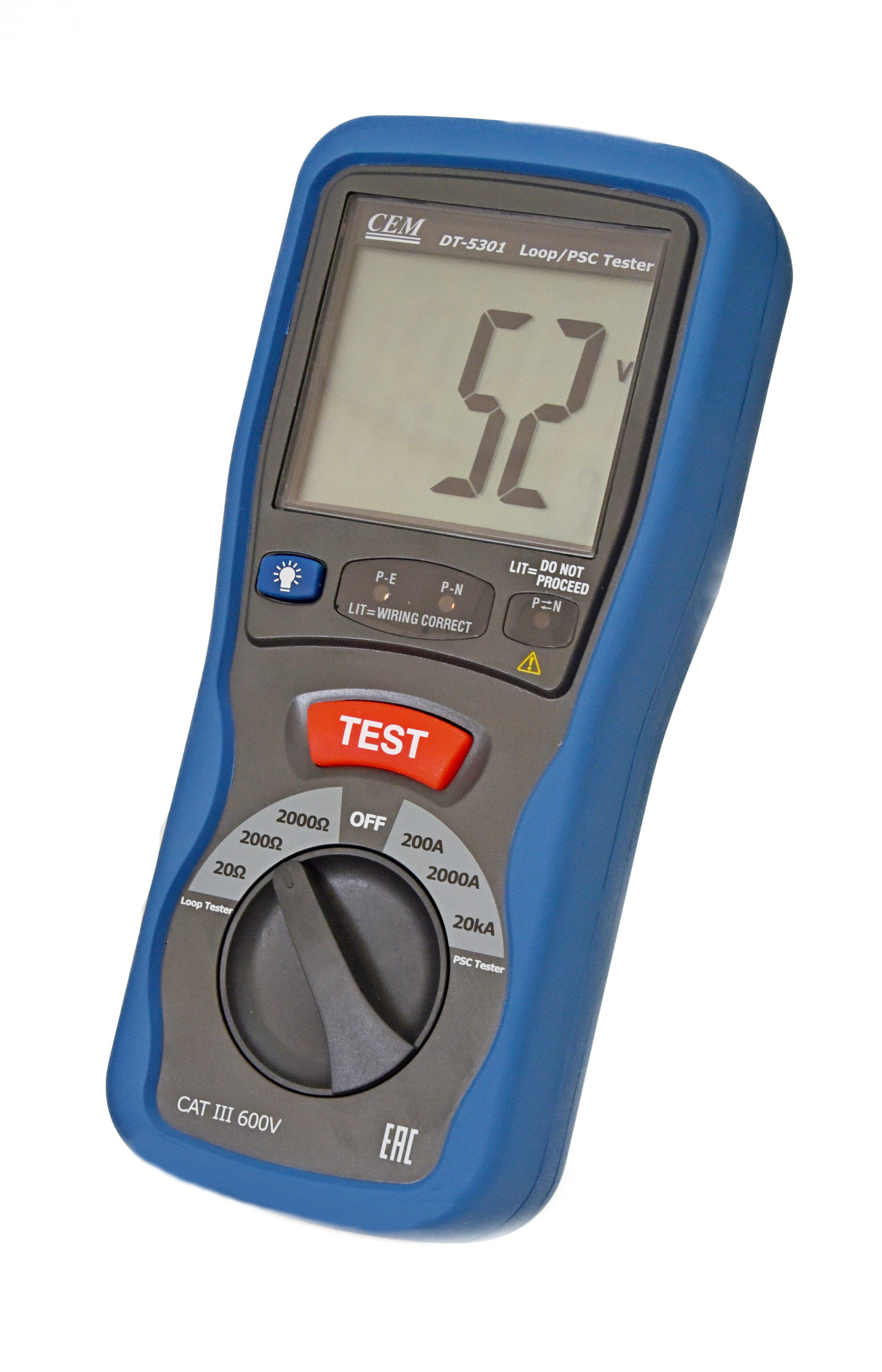 Изображение товара Измеритель сопротивления петли фаза-нуль CEM DT-5301 профессиональный мультиметр