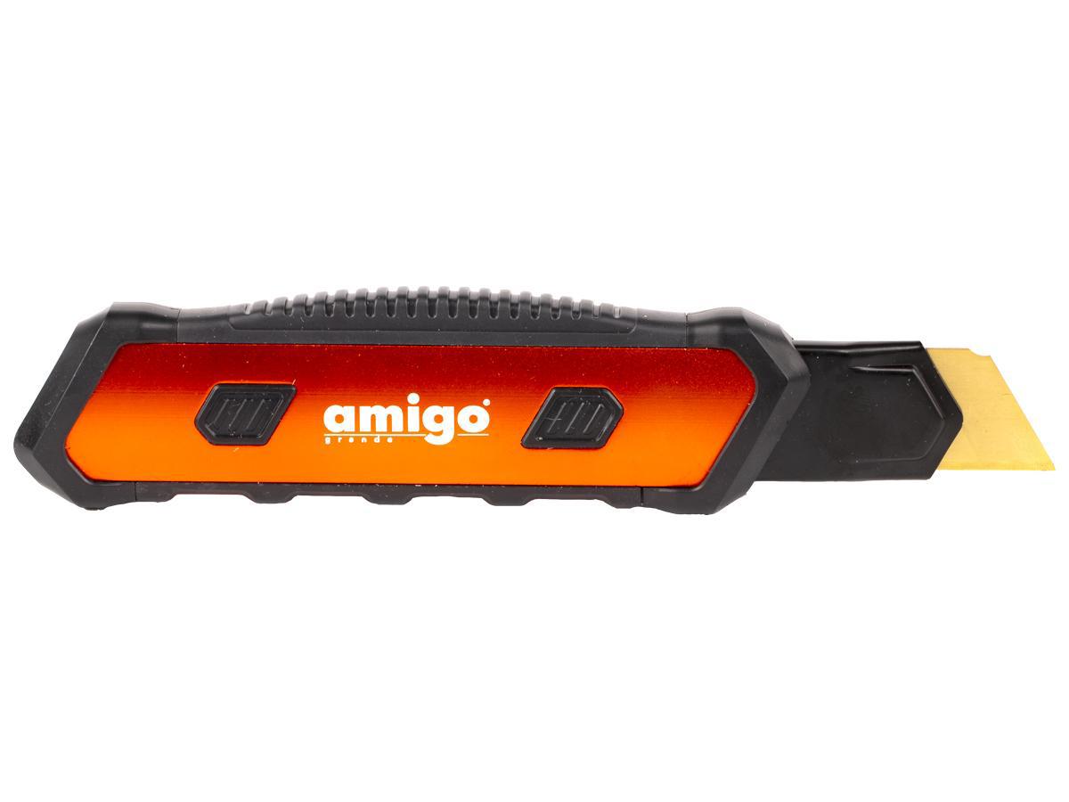 Изображение товара Строительный нож Amigo 77553 25 мм с движущимся лезвием