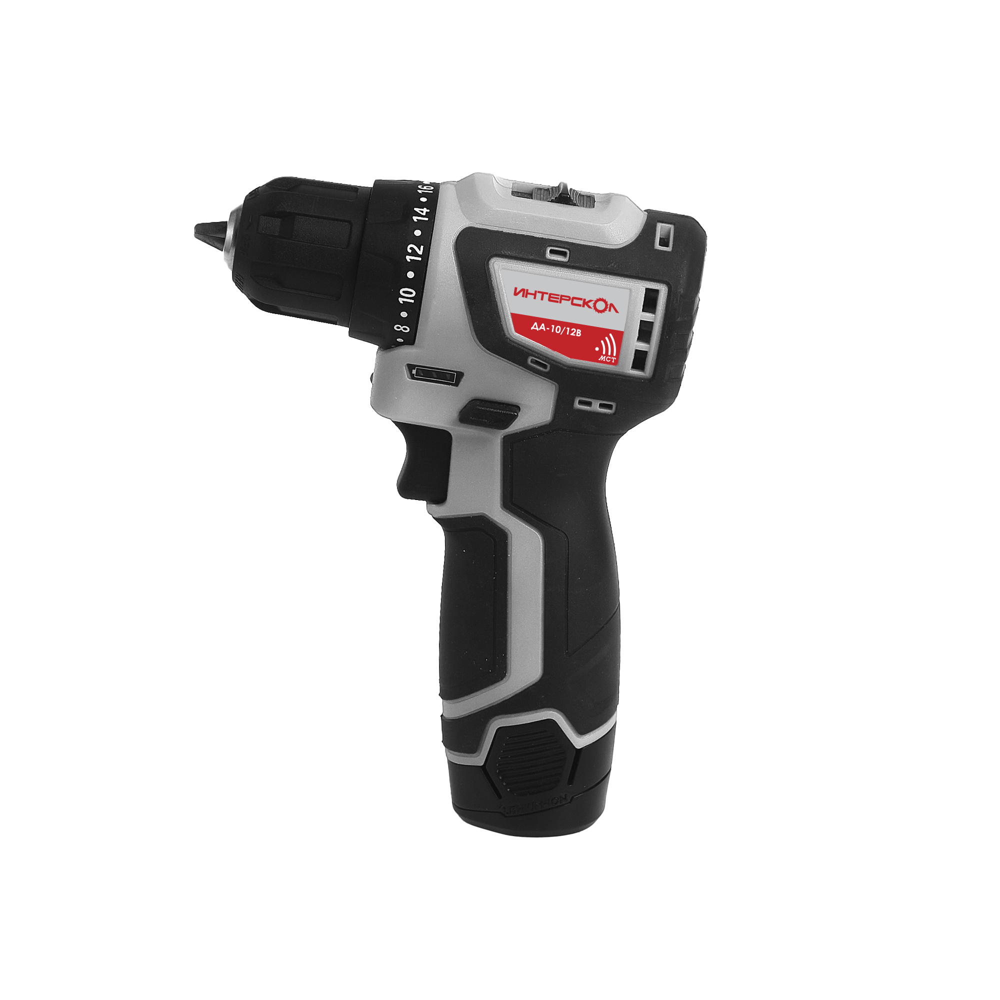 Изображение товара Аккумуляторная дрель-шуруповерт Интерскол ДА-10/12В 687.0.0.70 бесщеточная мощная