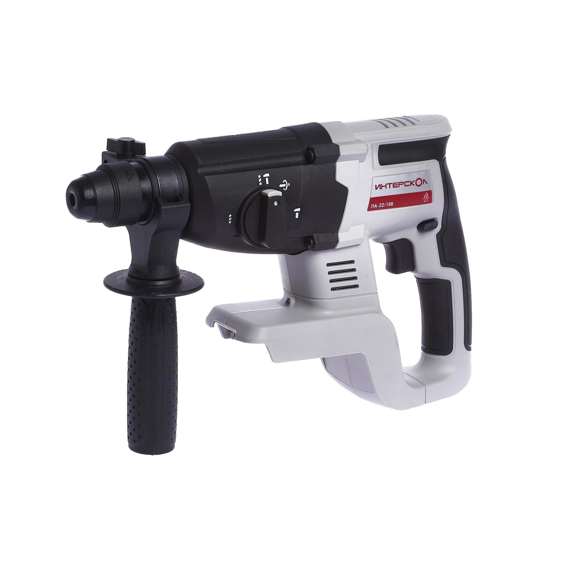 Изображение товара Перфоратор аккумуляторный бесщеточный SDS Plus Интерскол ПА-22/18В 649.0.0.70, 18 В Li-Ion, 1.7 Дж, без АКБ и ЗУ