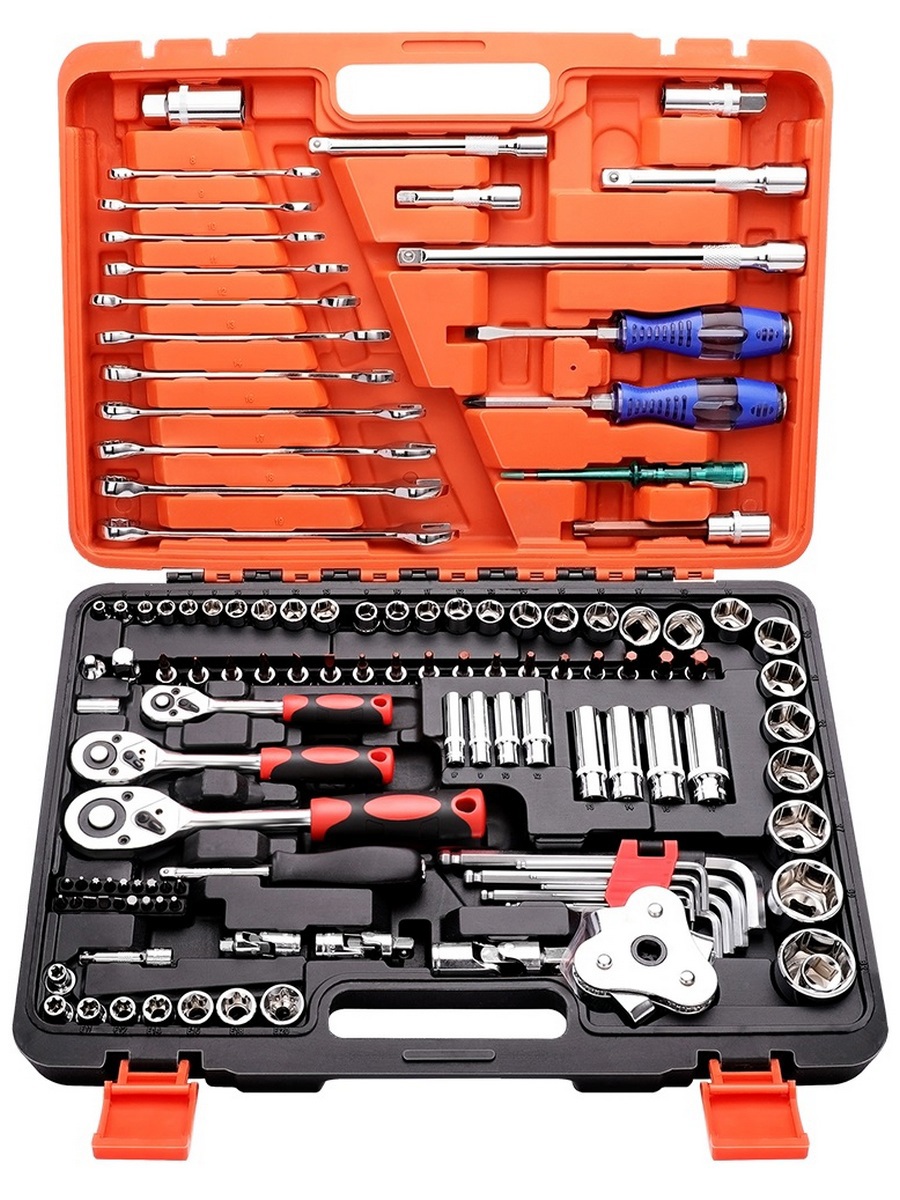 Изображение товара Набор инструментов Goodking K-10121 121 предмет универсальный для авто и дома