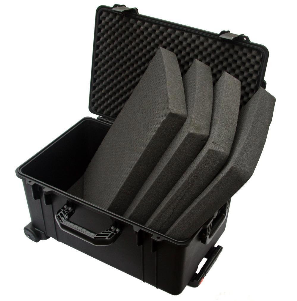 Изображение товара Кейс Риф WRT-28 защитный ударопрочный 625x420x340 мм на колесах с телескопической ручкой, пластик