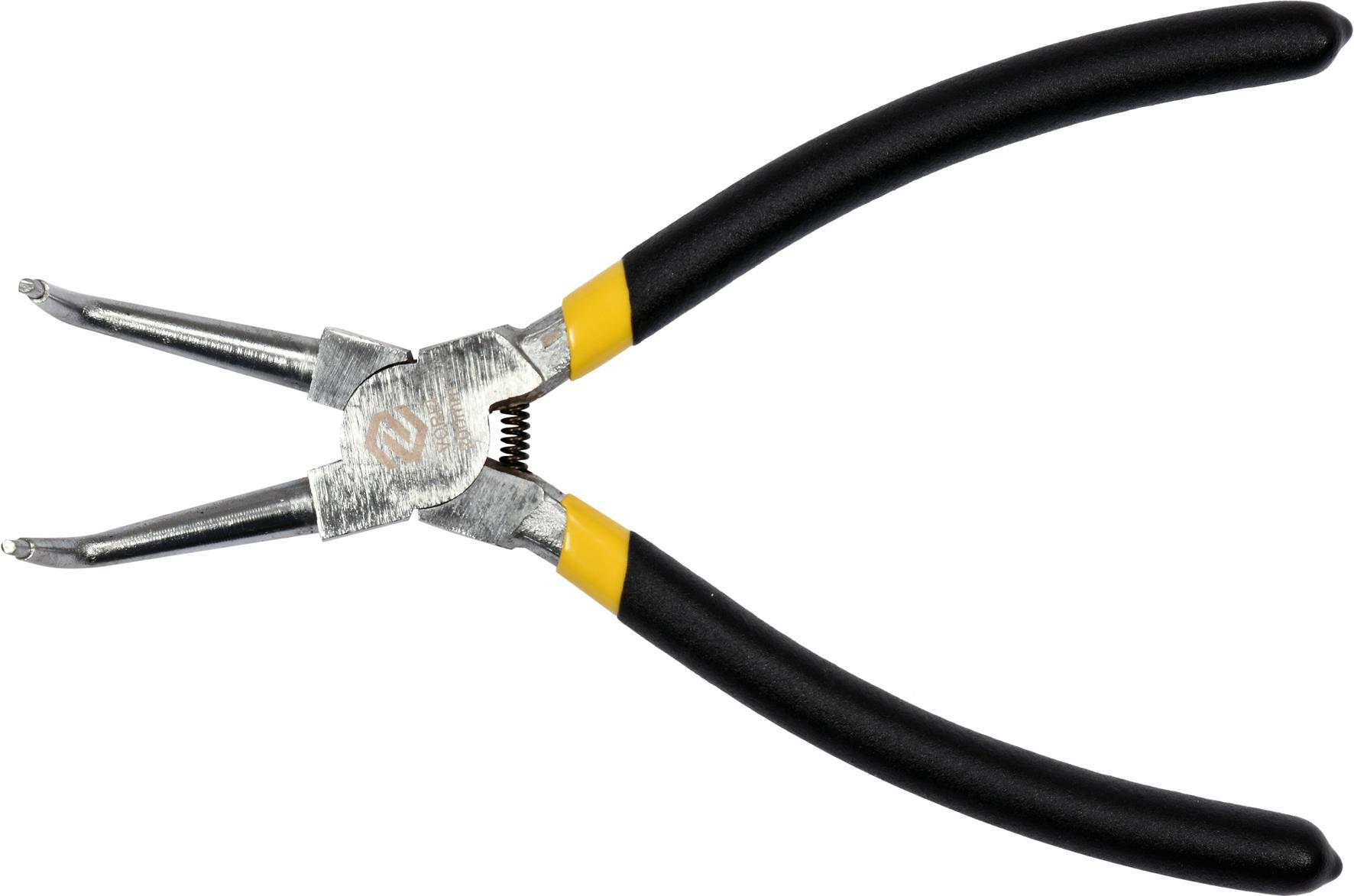 Изображение товара Съемник внутренних стопорных колец изогнутый Vorel 43063 200 мм