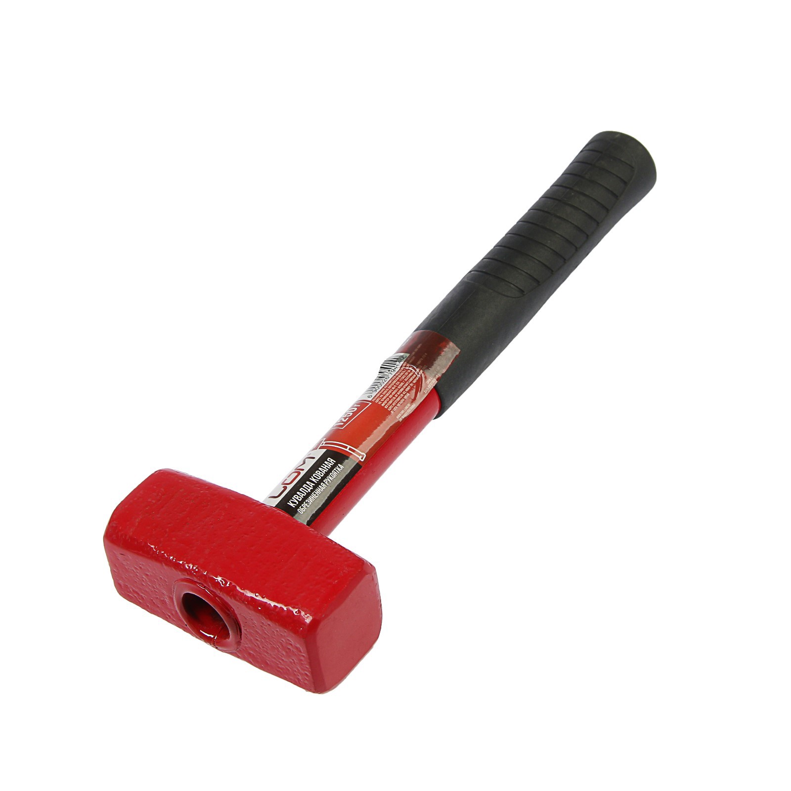 Изображение товара Кувалда ЛОМ 1250 г с металлической обрезиненной рукояткой надежный инструмент