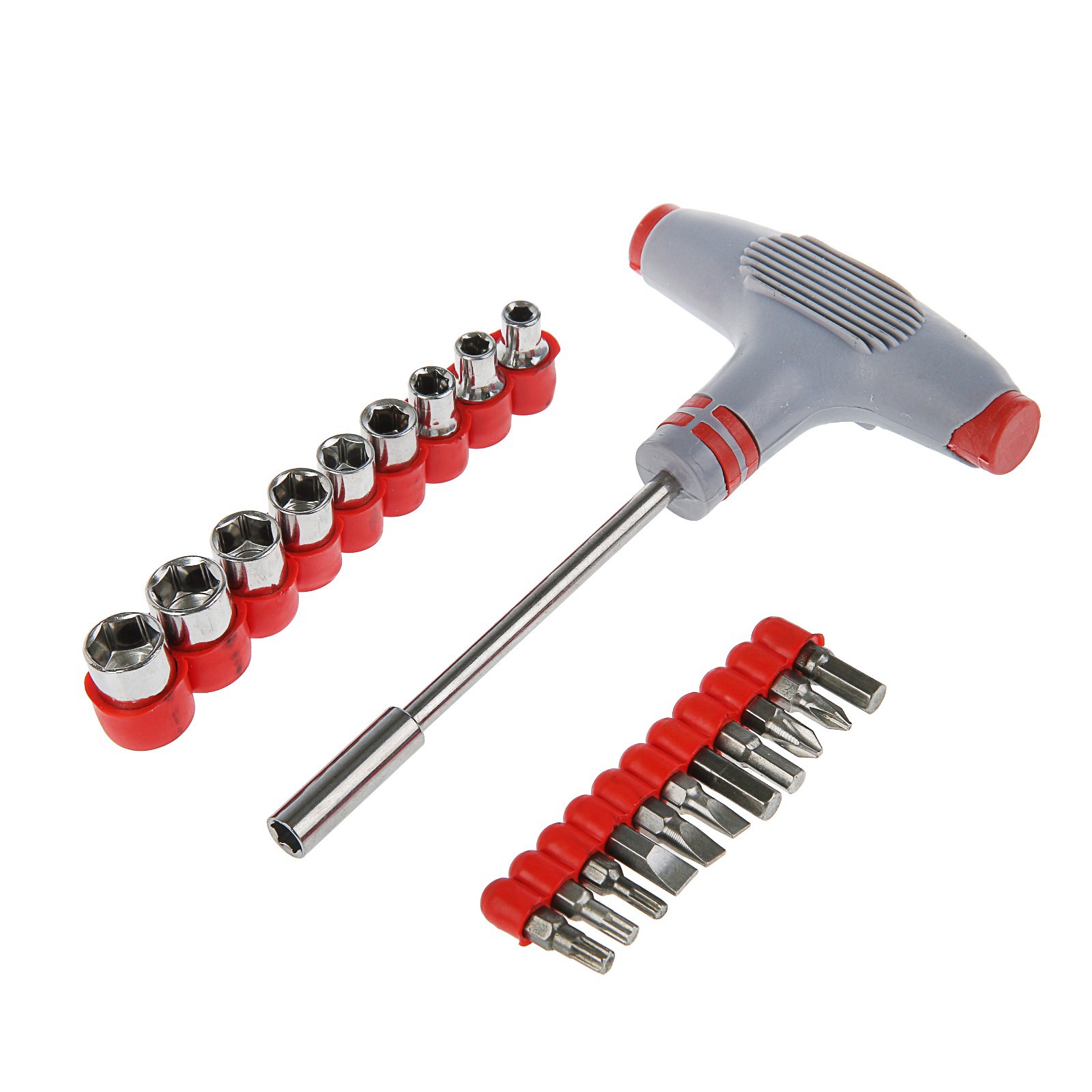 Изображение товара Набор отверток с битами и торцевыми головками Тундра 881842 21 шт