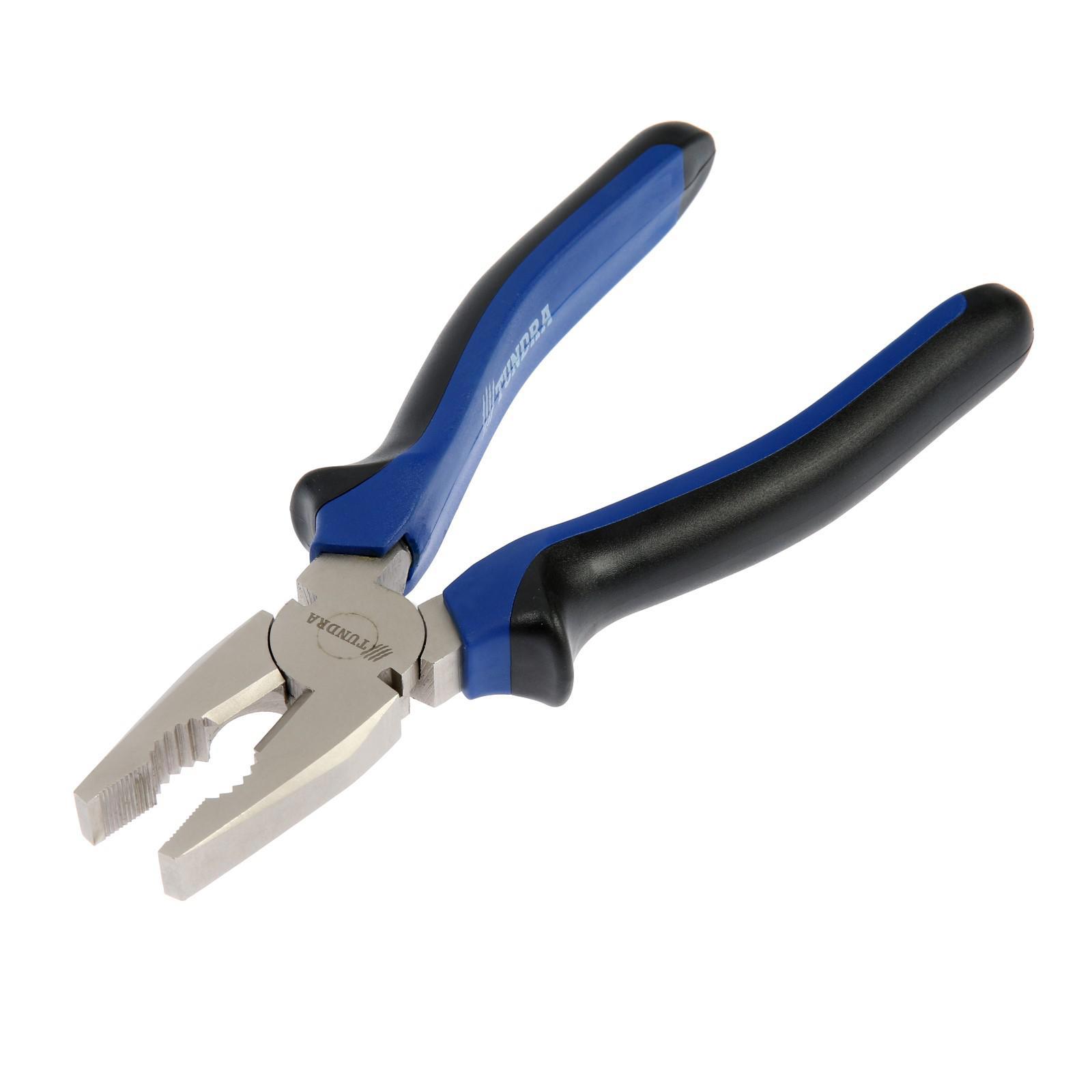 Изображение товара Плоскогубцы комбинированные Тундра 881649 200 мм для работы с металлом