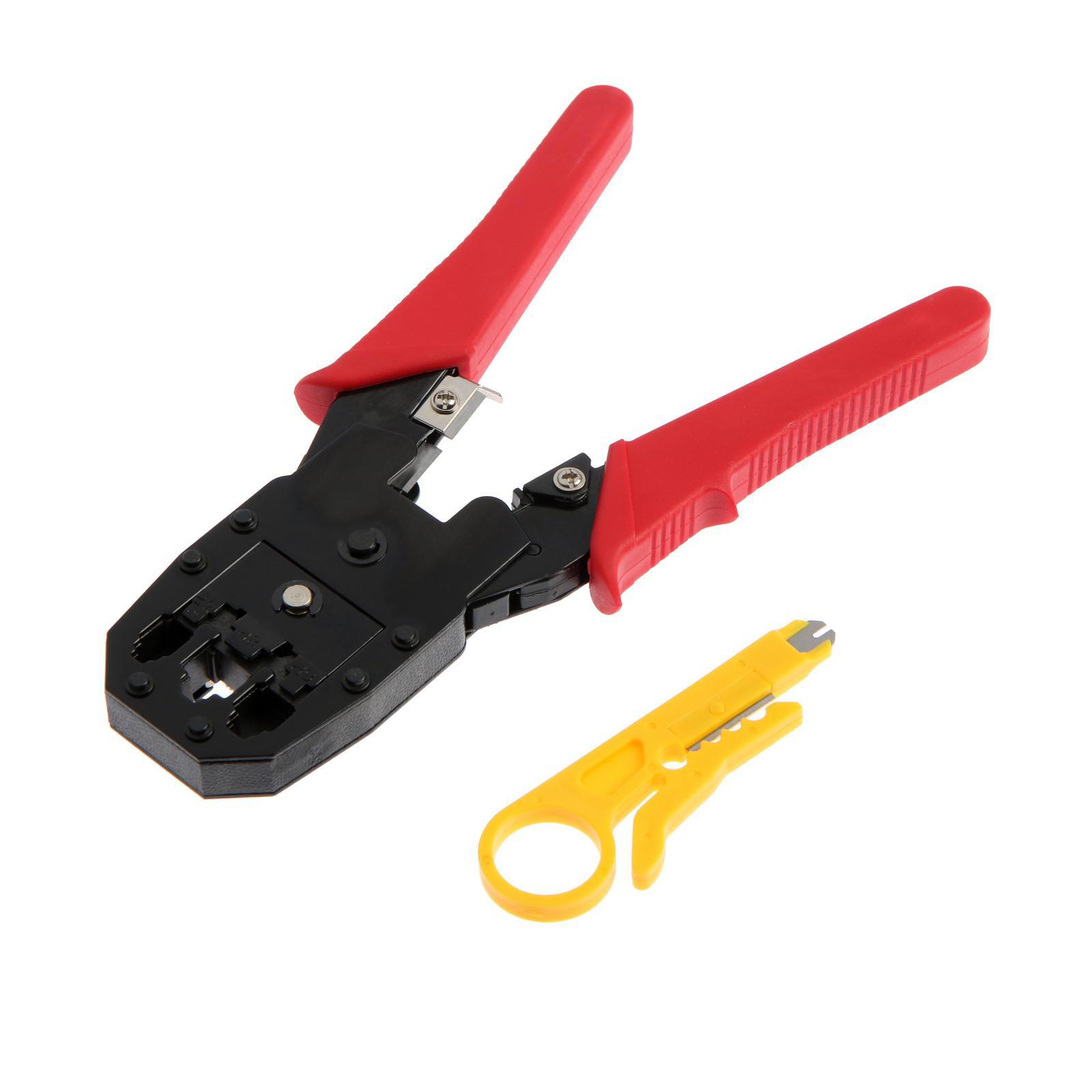 Изображение товара Кримпер для обжима RJ-45 RJ-11 RJ-12 200 мм ЛОМ 2291283