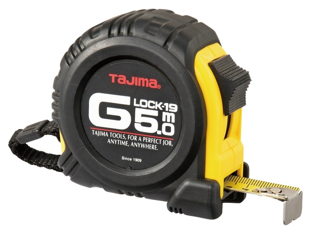 Изображение товара Рулетка Tajima G Lock G5P50MT, 5 м х 25 мм, ударопрочная с магнитным наконечником