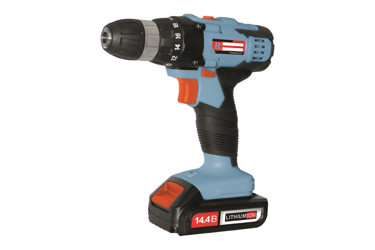 Изображение товара Аккумуляторная дрель-шуруповерт Электроприбор ДА-14-2ДМ 20 В Li-Ion двухскоростной