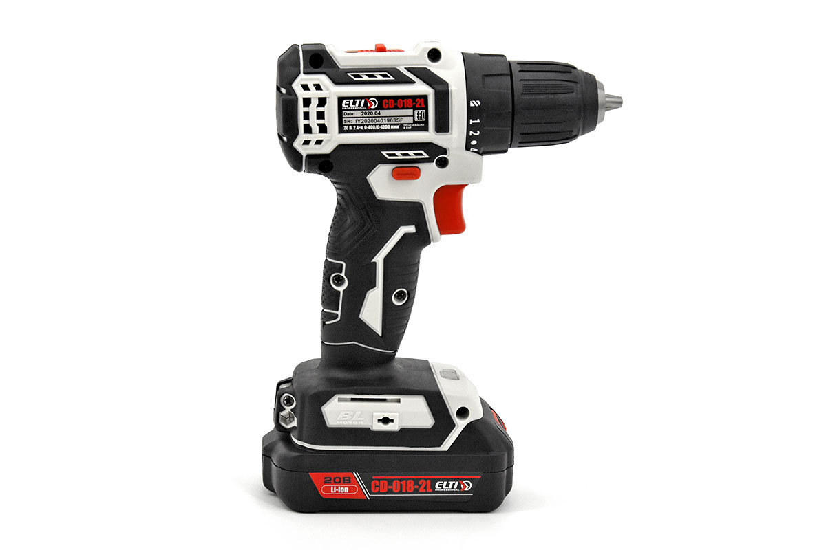 Изображение товара Дрель-шуруповерт аккумуляторная Elti CD-018-2L, 20 В Li-Ion 2x2 Ач