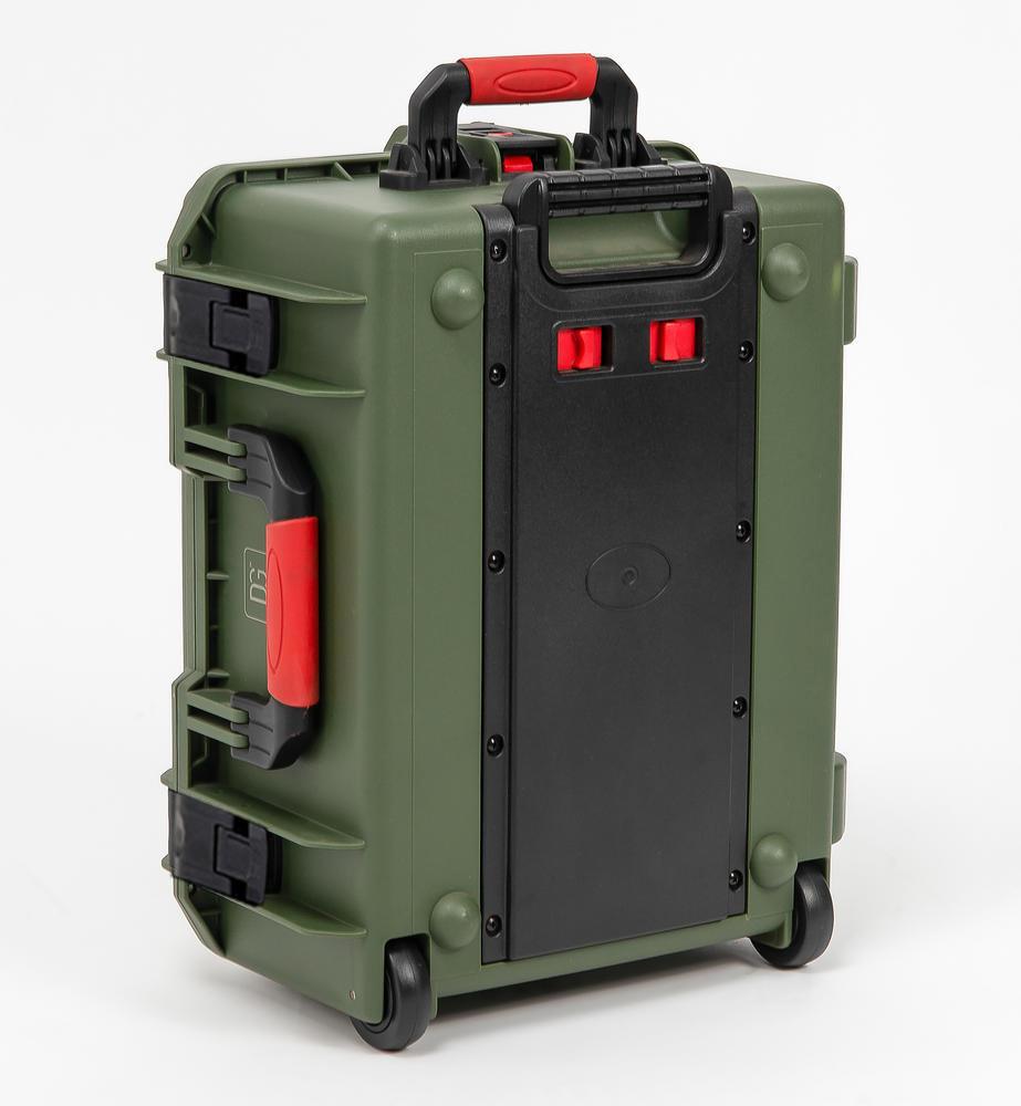 Изображение товара Кейс ударопрочный на колесах Dgcase 60-02-olive для инструментов