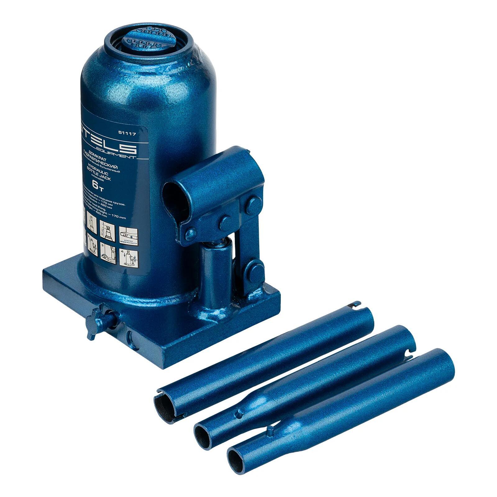 Изображение товара Гидравлический бутылочный домкрат Stels 51117 до 6 тонн 170-420 мм
