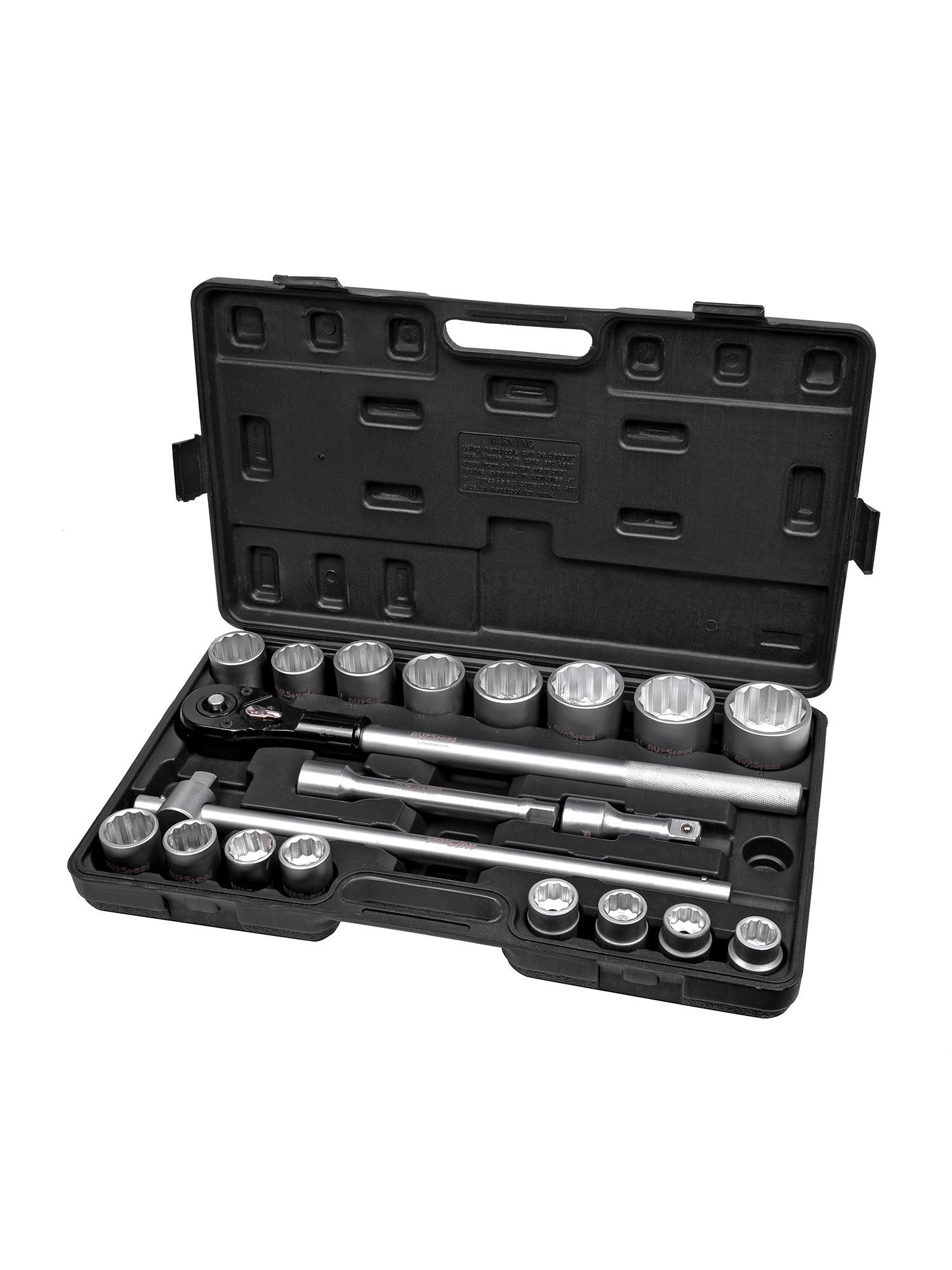 Изображение товара Профессиональный набор инструментов AV Steel AV-531121 21 предмета с кейсом