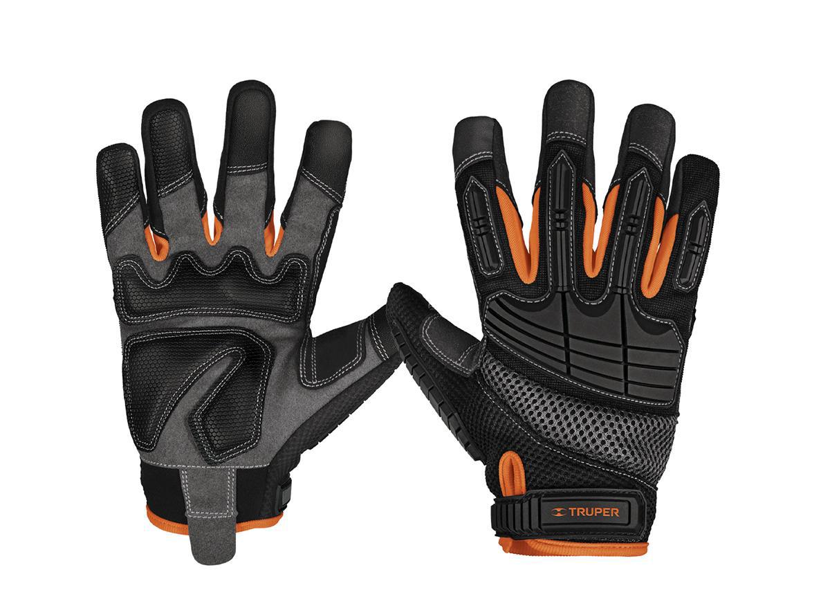Изображение товара Профессиональные текстильные перчатки Truper 15158 с защитой от ударов и вибраций