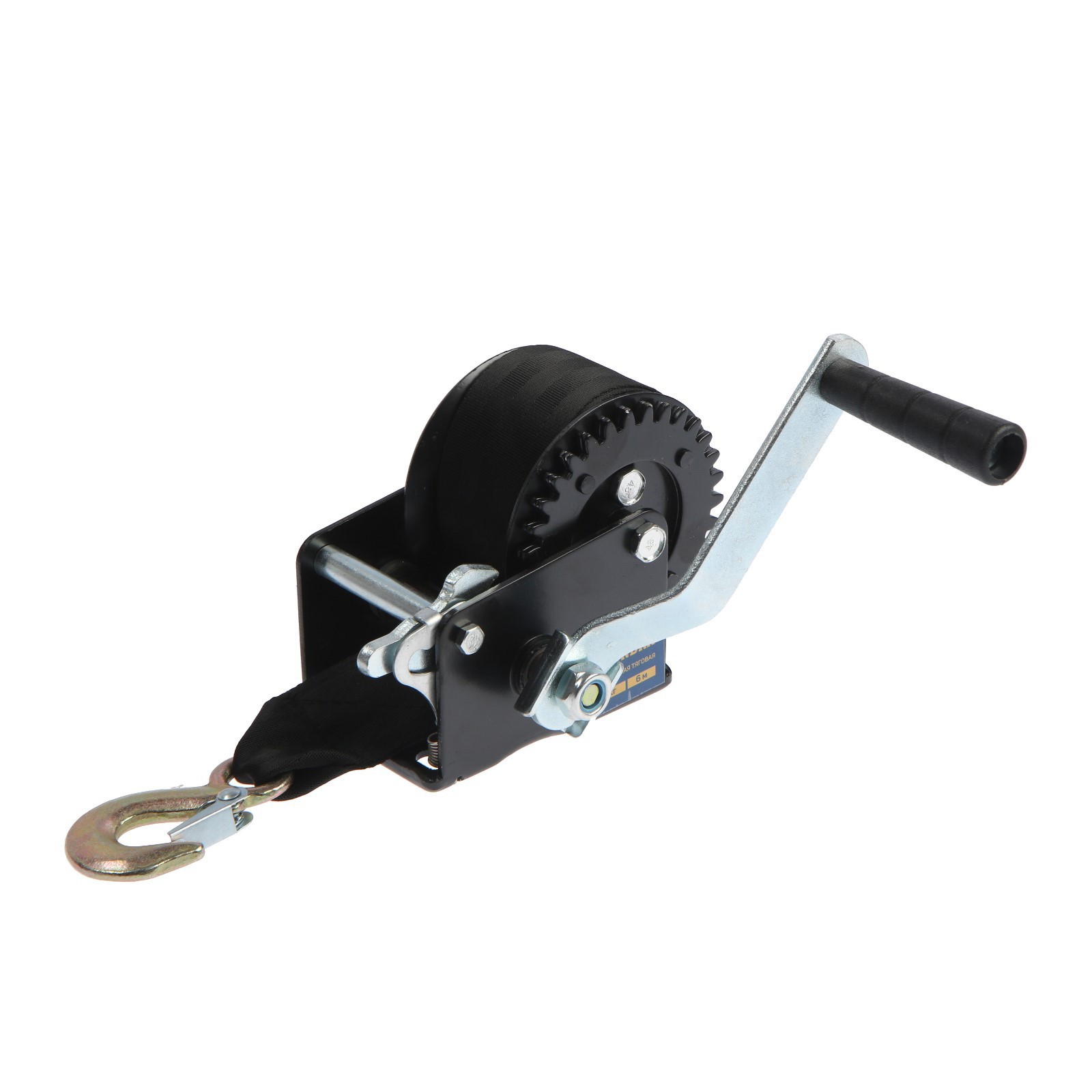 Изображение товара Ручная барабанная лебедка Тундра 1002764 0.8 т 6 м для горизонтального перемещения грузов