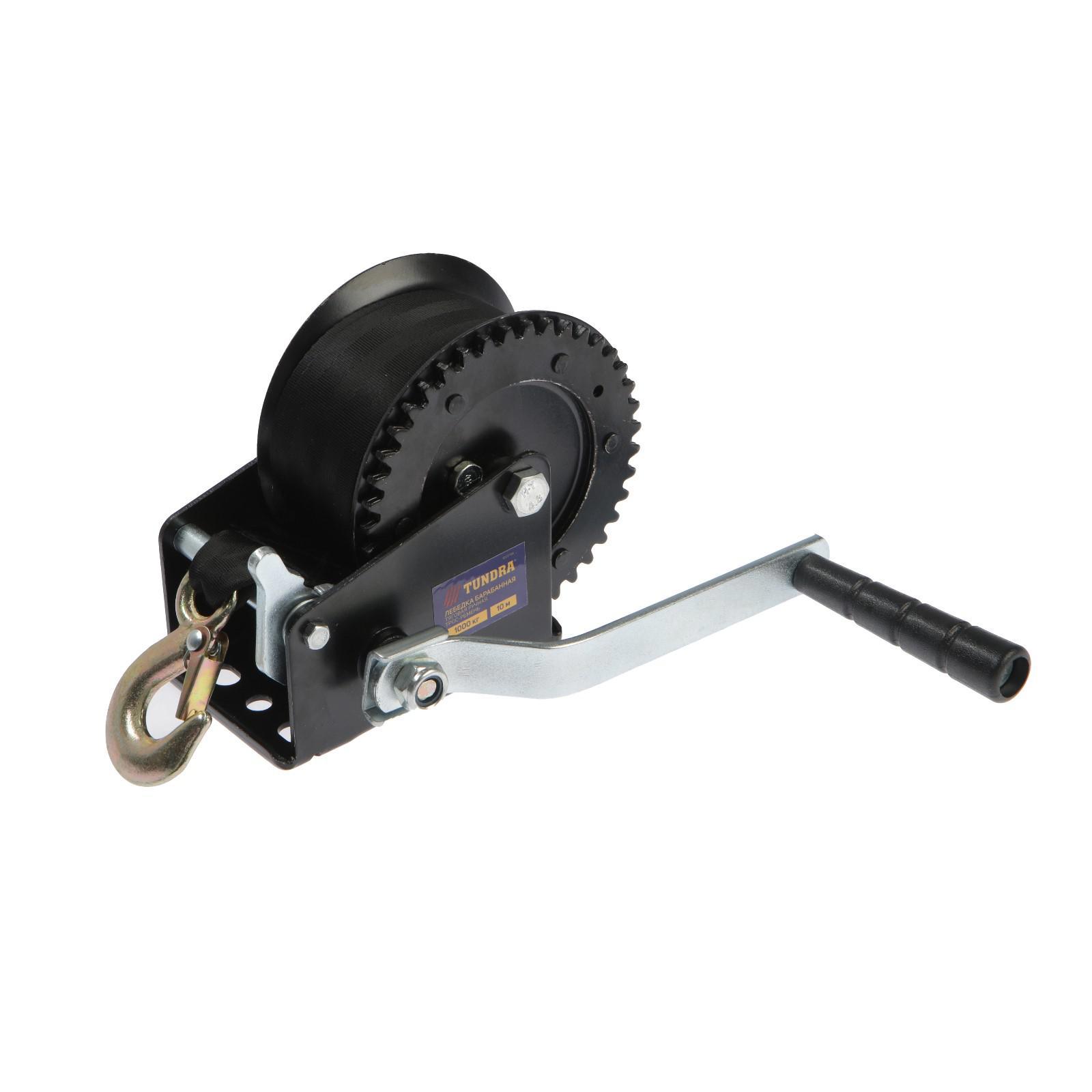 Изображение товара Ручная барабанная лебедка Tundra 1002766 10м 1 тонна