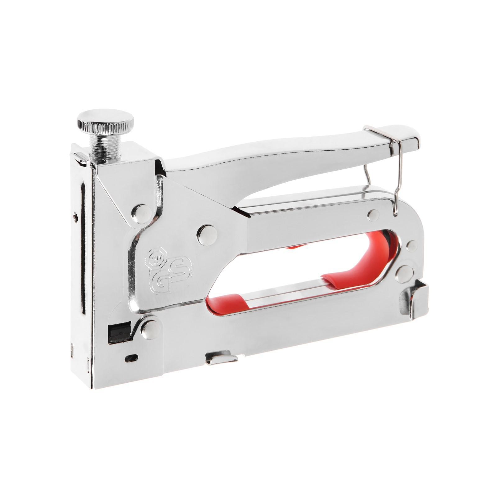 Изображение товара Степлер мебельный Тундра 1550269 для отделочных работ с регулируемым ударом