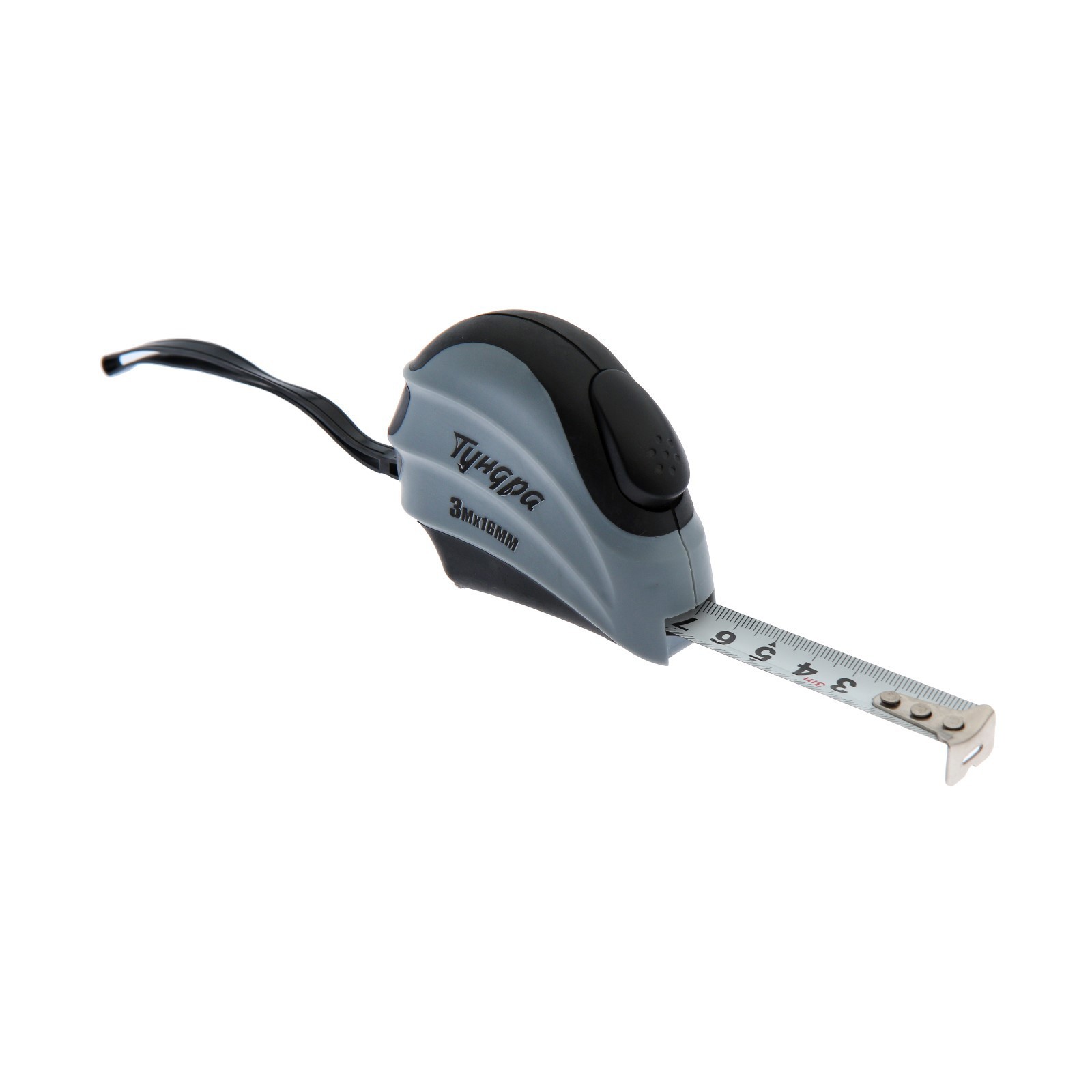 Изображение товара Рулетка Тундра 881727 ударопрочная с автостопом 3 м 16 мм