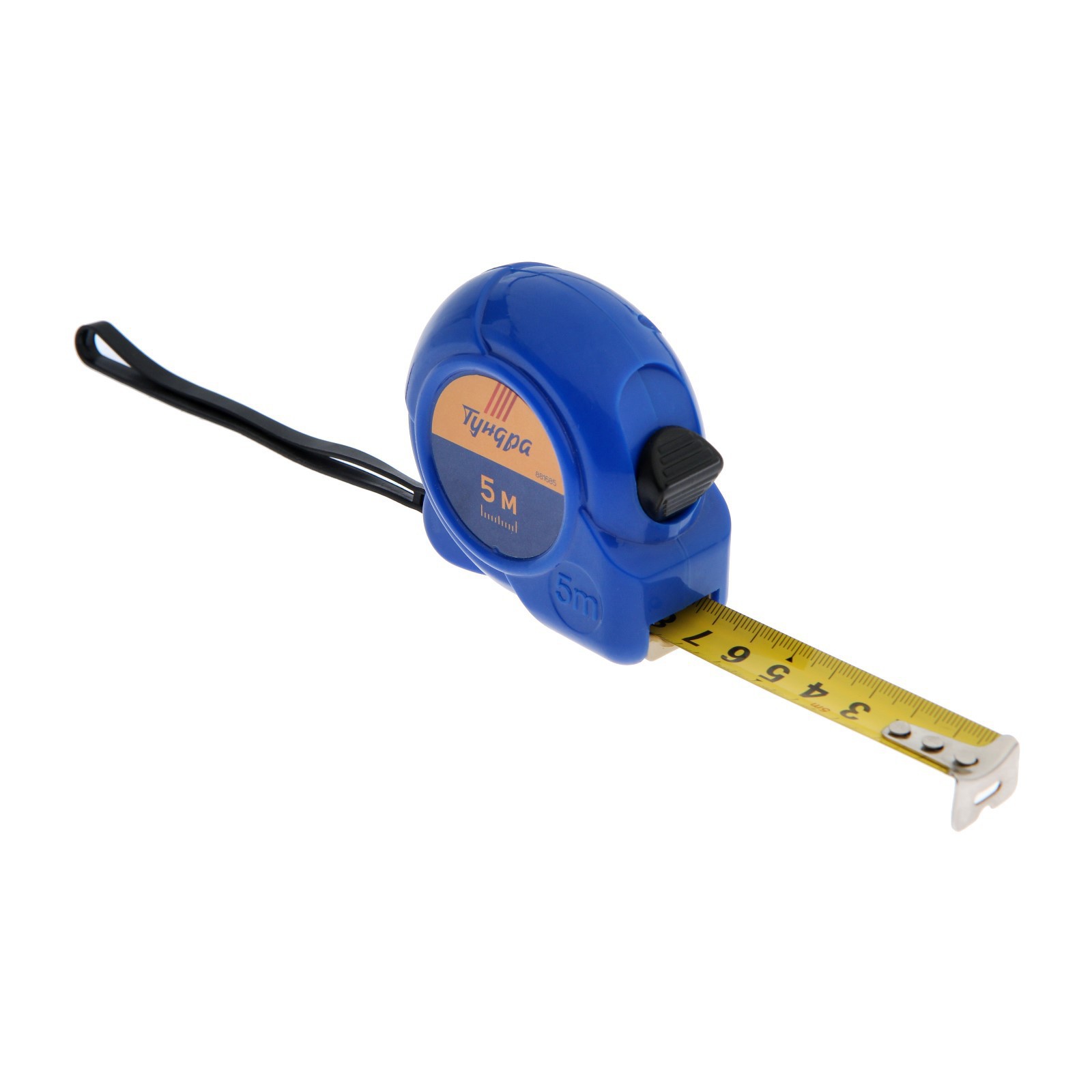 Изображение товара Рулетка Тундра 881685 ударопрочная пластиковая 5 м х 19 мм для строительства