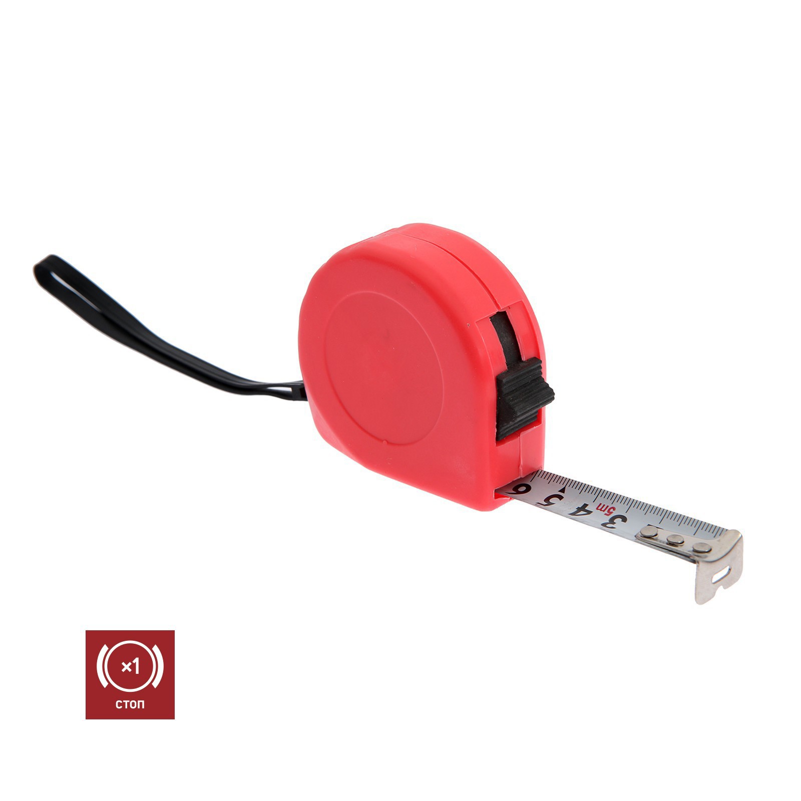 Изображение товара Рулетка ЛОМ 5072954 ударопрочная 5 м, сталь, пластик