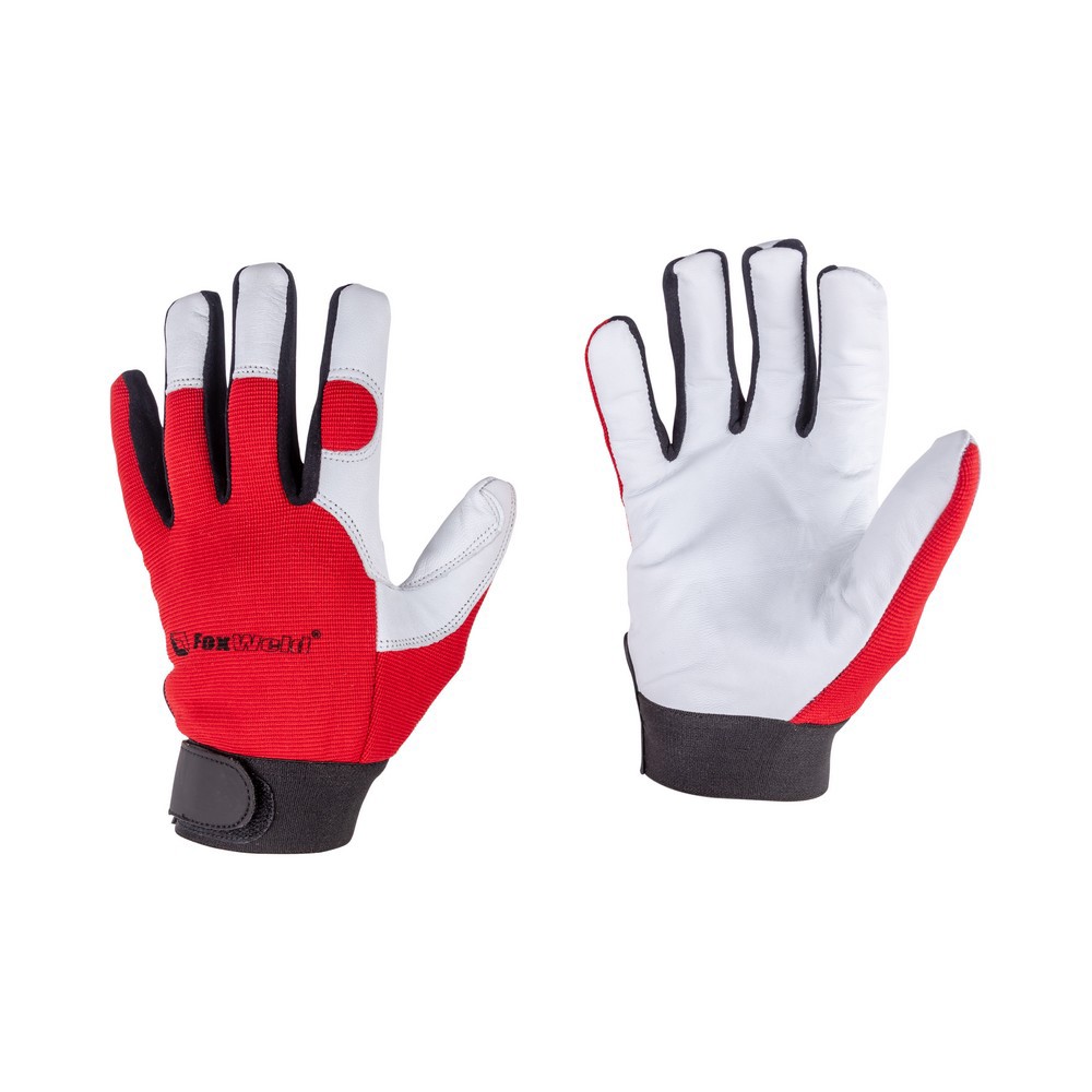 Изображение товара Кожаные защитные перчатки Foxweld Комфорт М-01 10/XL для монтажников и водителей