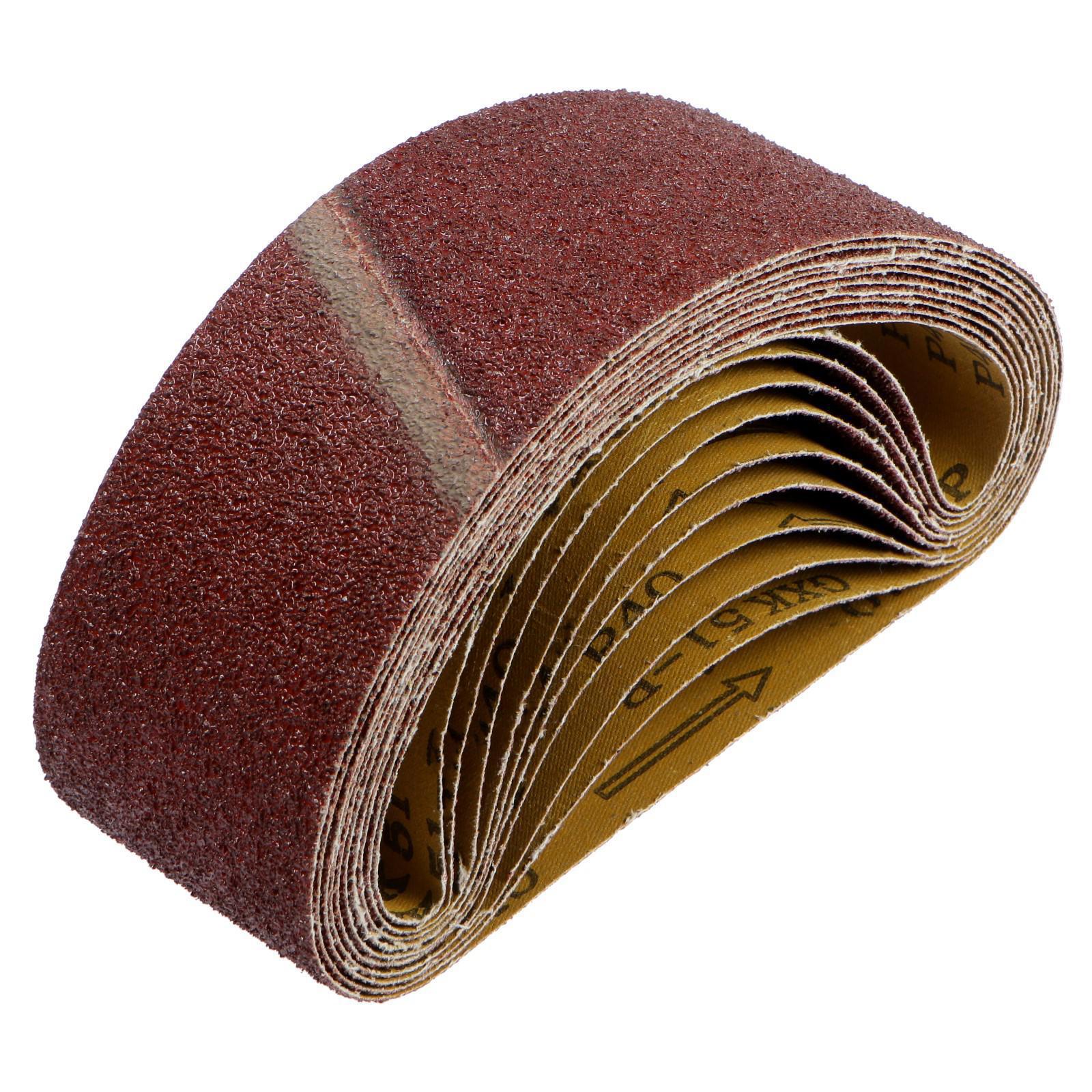 Изображение товара Лента шлифовальная Тундра P40 200x75 мм, 10 шт для металла и дерева