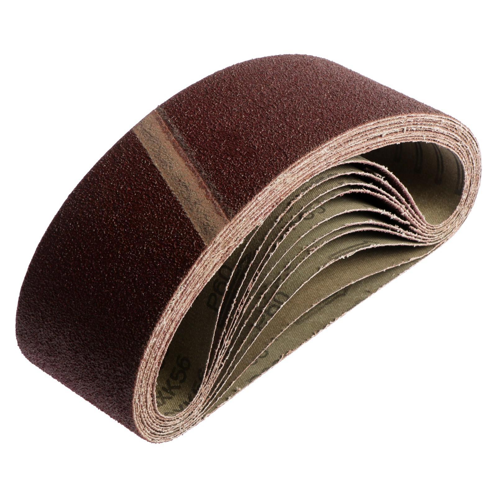 Изображение товара Лента шлифовальная Тундра P60 210x75 мм 10 шт для металла дерева пластика