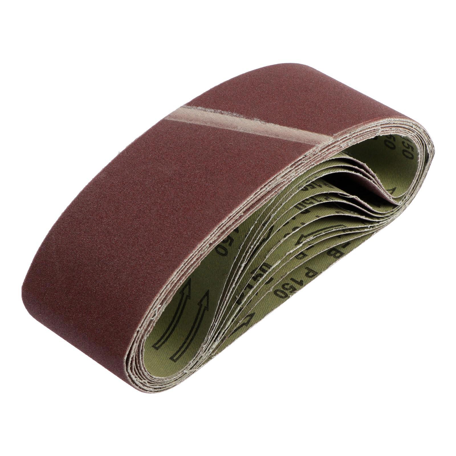 Изображение товара Лента шлифовальная Тундра P150 215x75 мм набор 10 шт