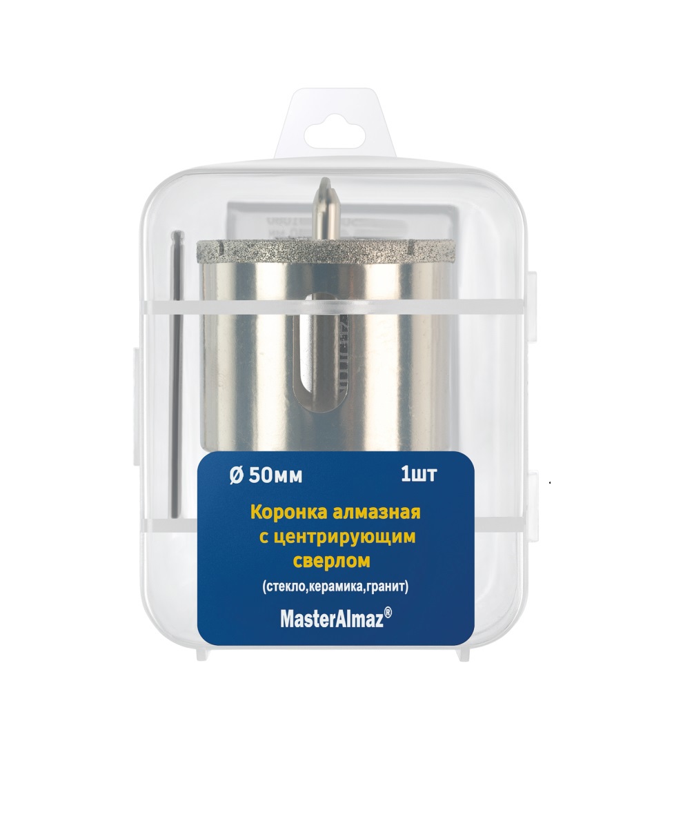 Изображение товара Коронка алмазная по керамике МастерАлмаз 10501082 50 мм