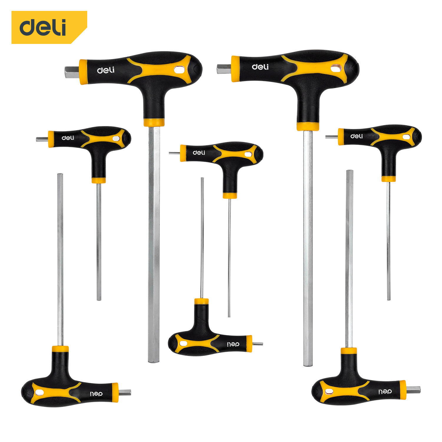 Изображение товара Набор имбусовых ключей Deli DL233108 2-10 мм, 8 предметов